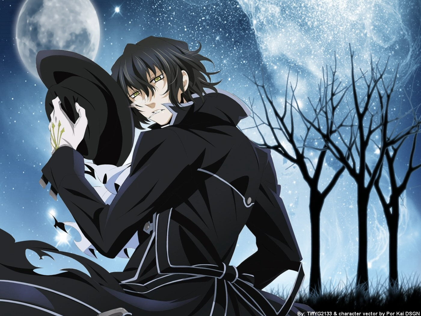 black haired male anime character, boy, gilbert nightray pandora hearts