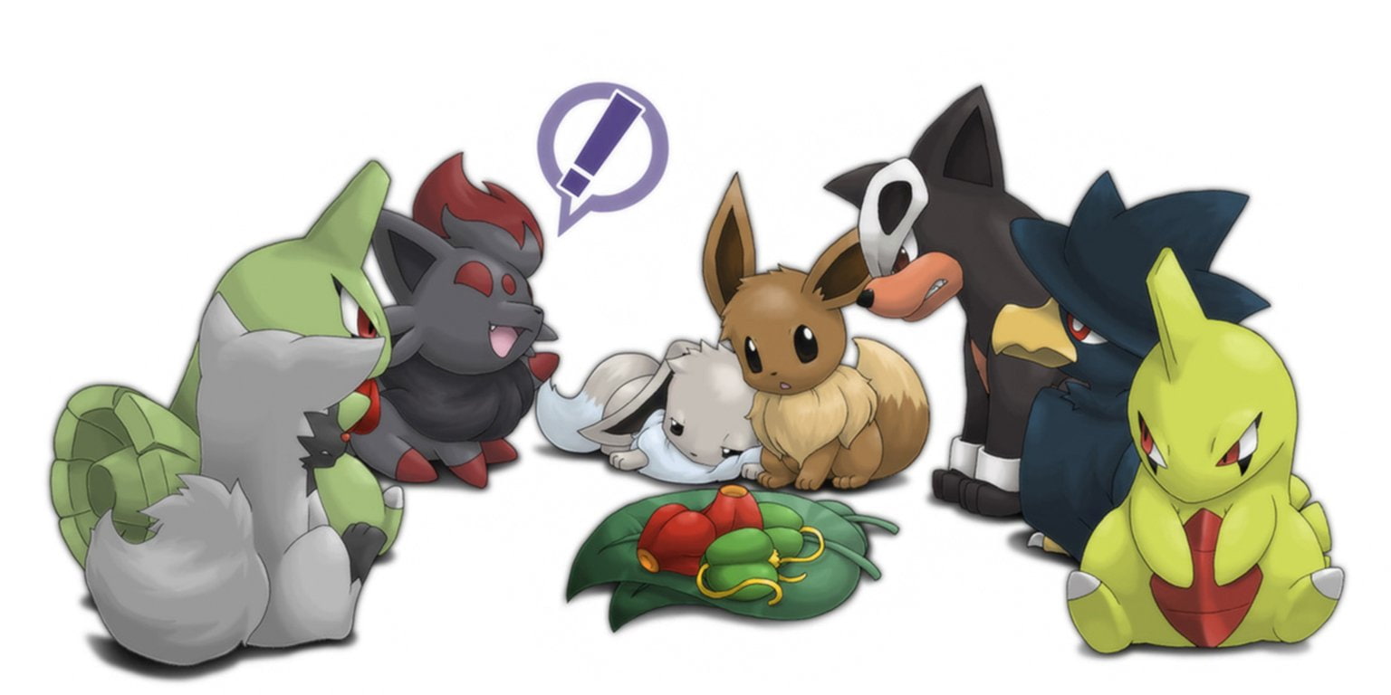 Pokémon, Eevee (Pokémon), Houndour (Pokémon), Larvitar (Pokémon)