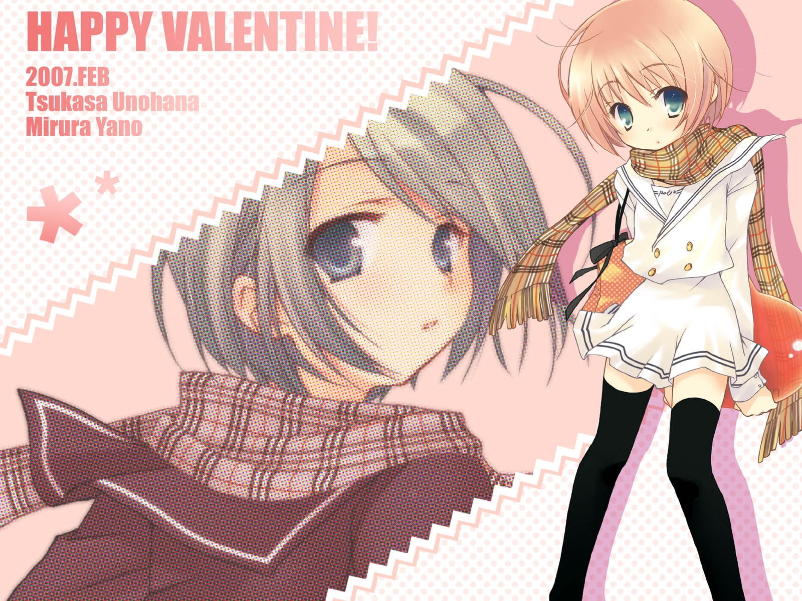 pink-haired female character illustraiton, tagme valentine, girl