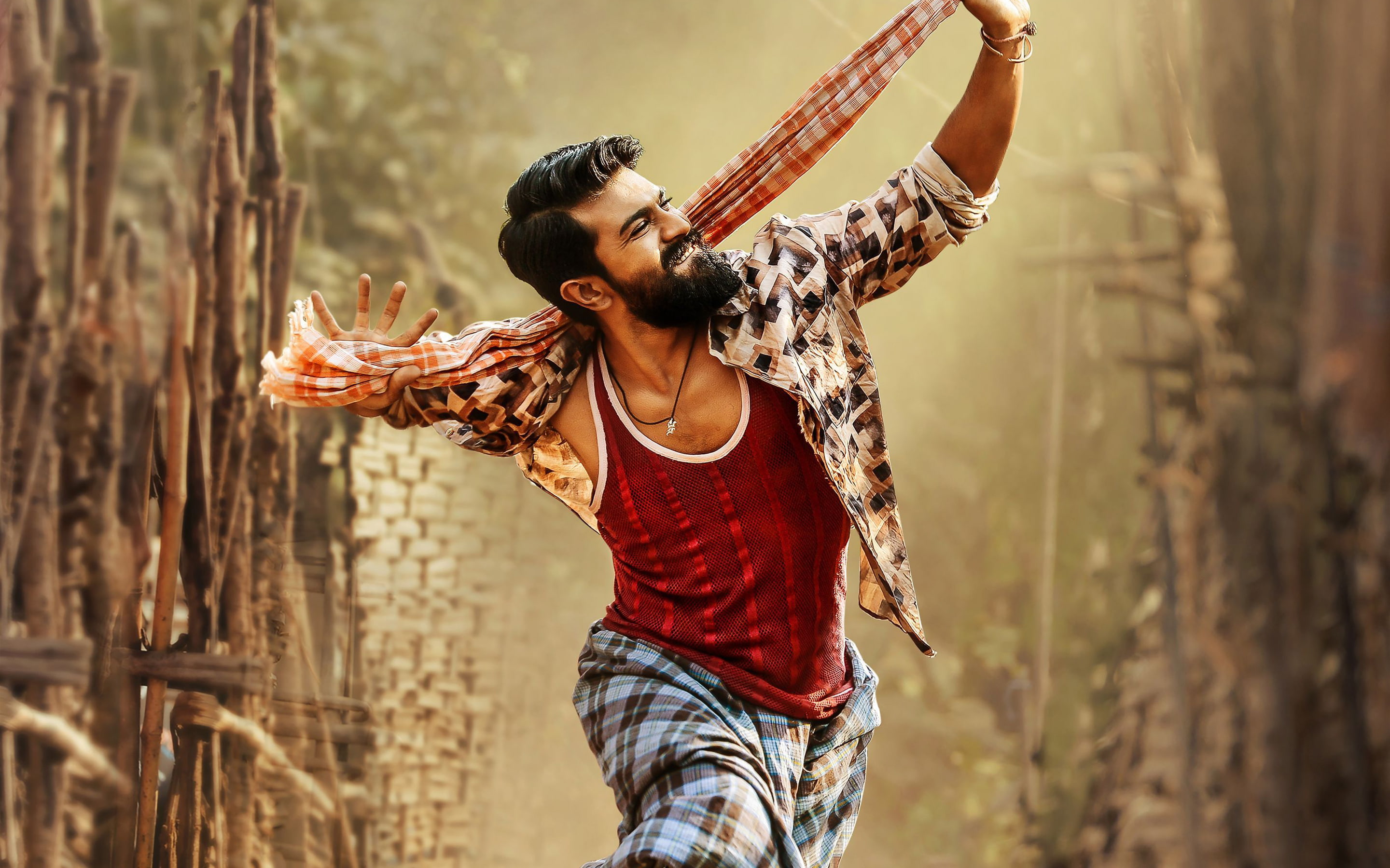 Ram Charan in Rangasthalam, one person, real people, casual clothing
