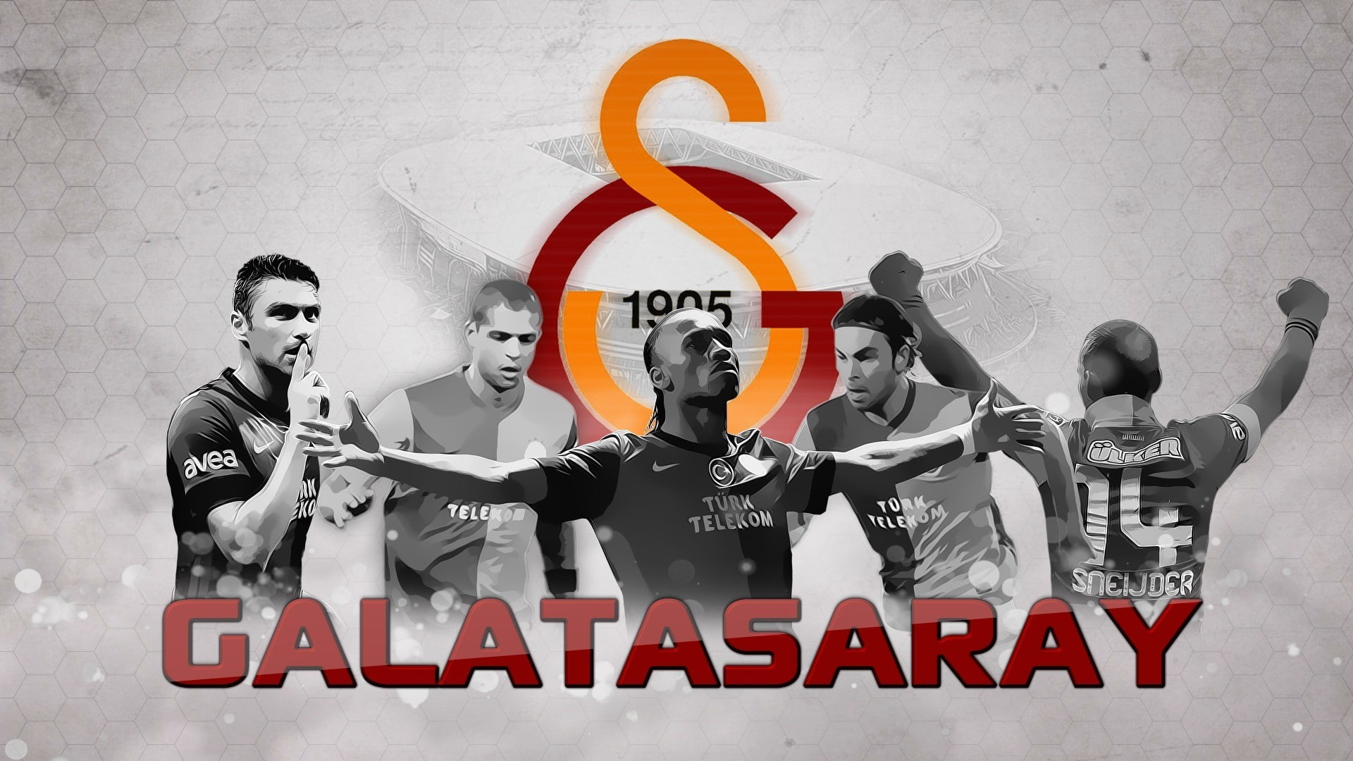 galatasaray sk_ soccer clubs didier drogba, text, wall - building feature