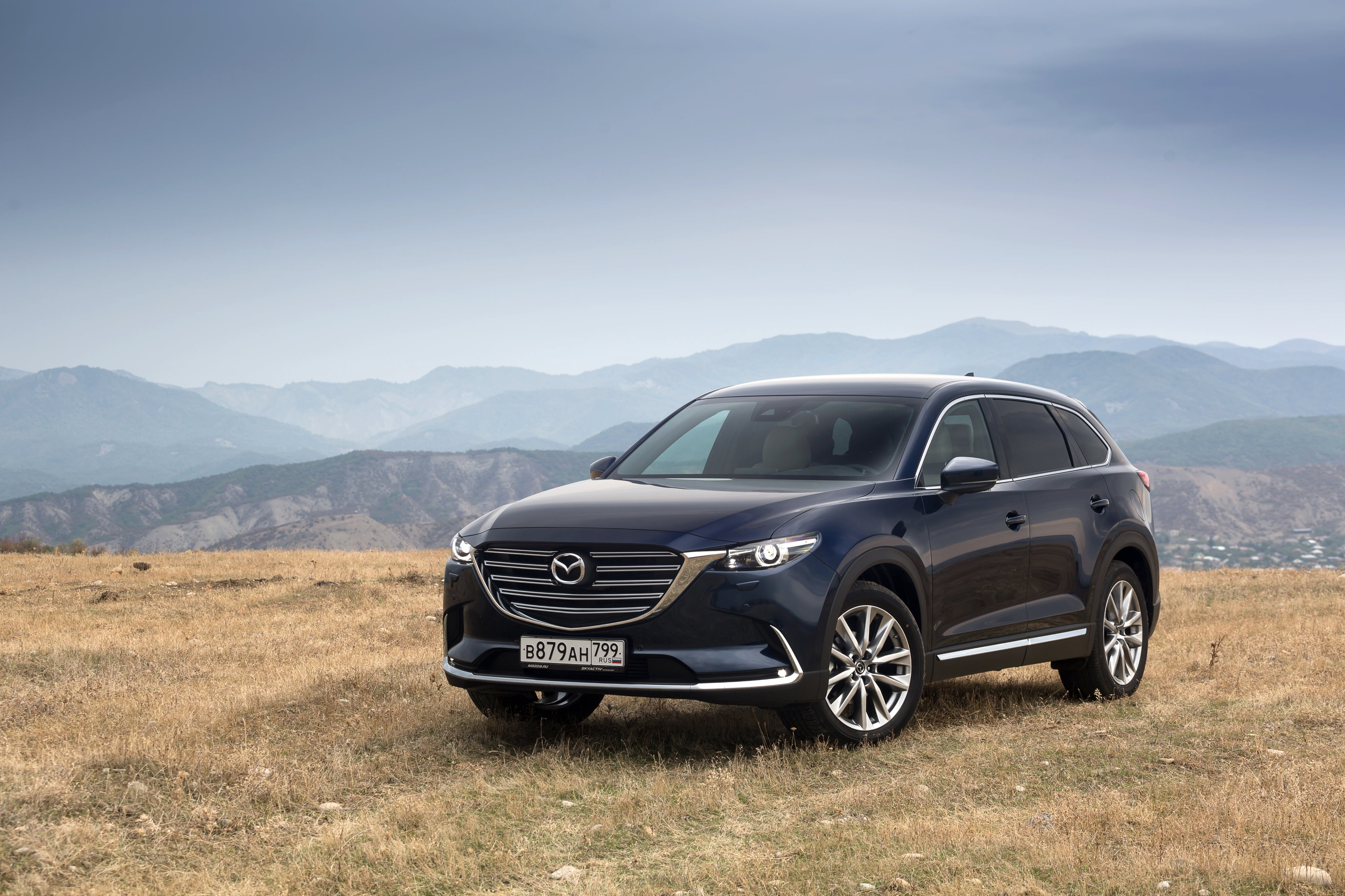 Free download | HD wallpaper: Mazda, Mazda CX-9, Blue Car, SUV, Vehicle ...