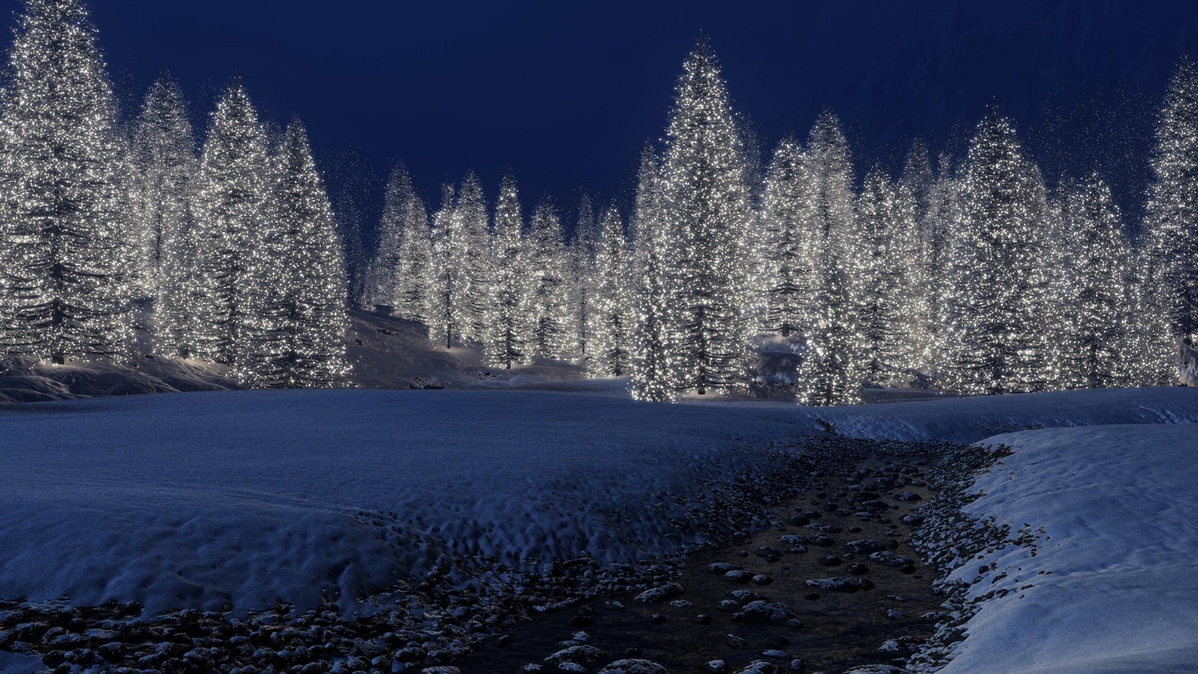 christmas decoration, winter, snow, blue, nature, christmas tree