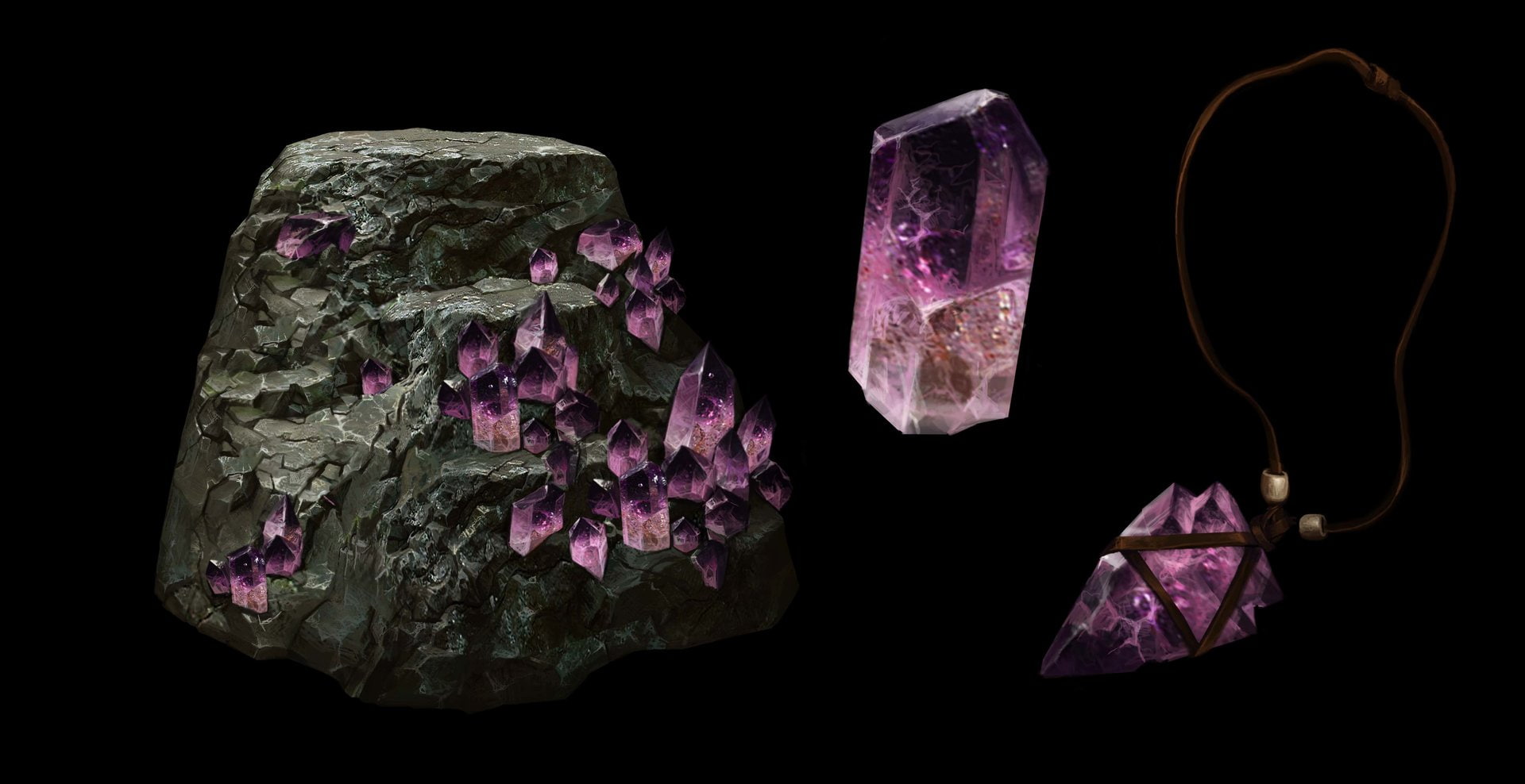 jewels, rocks, black background, Betty Jiang, crystal