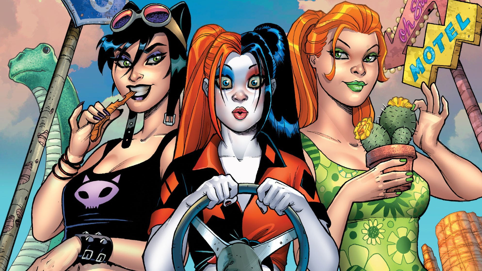 Comics, Gotham City Sirens, Catwoman, DC Comics, Girl, Harley Quinn