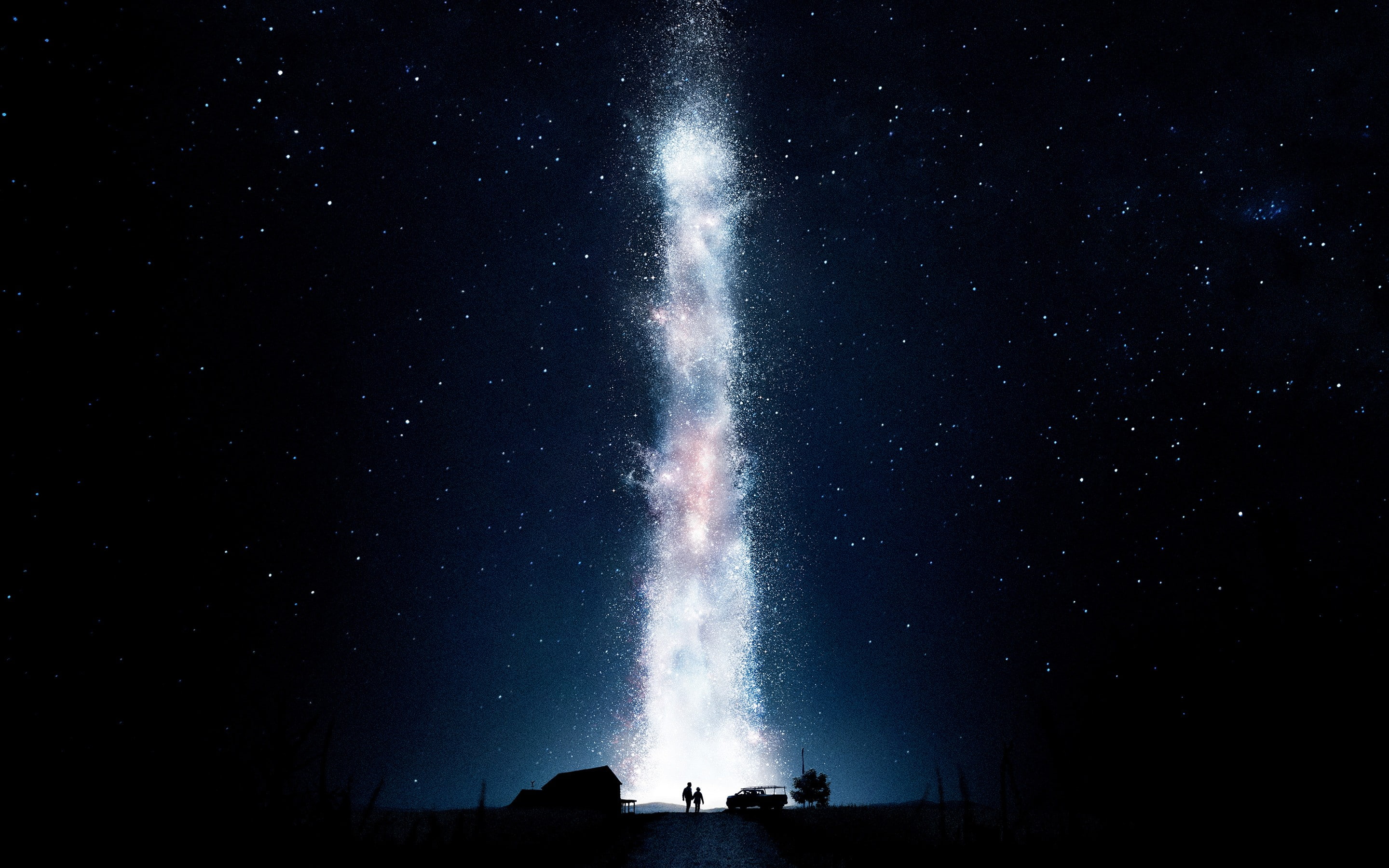 Interstellar (movie), movies, night, space, stars, sky