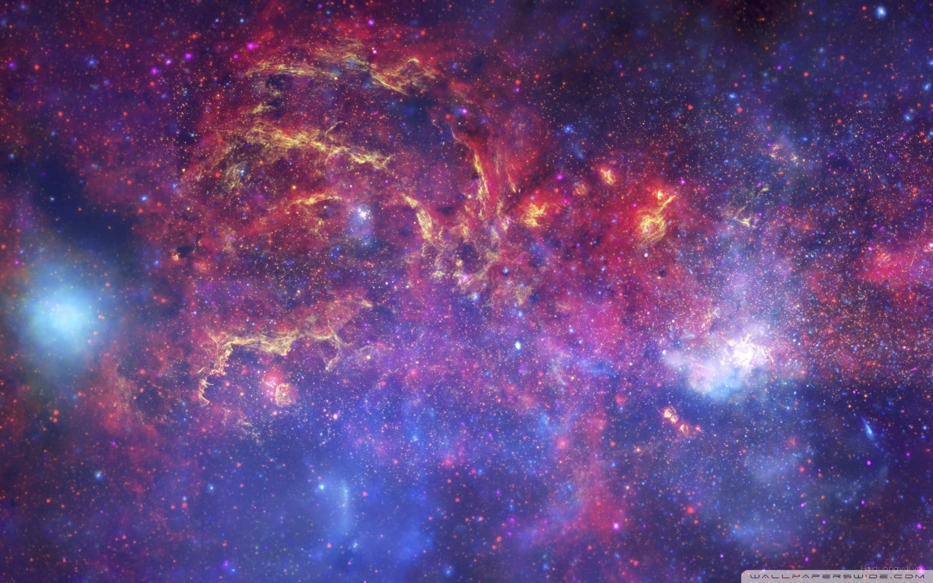 Galaxy digital wallpaper, space, digital art, astronomy, star - space