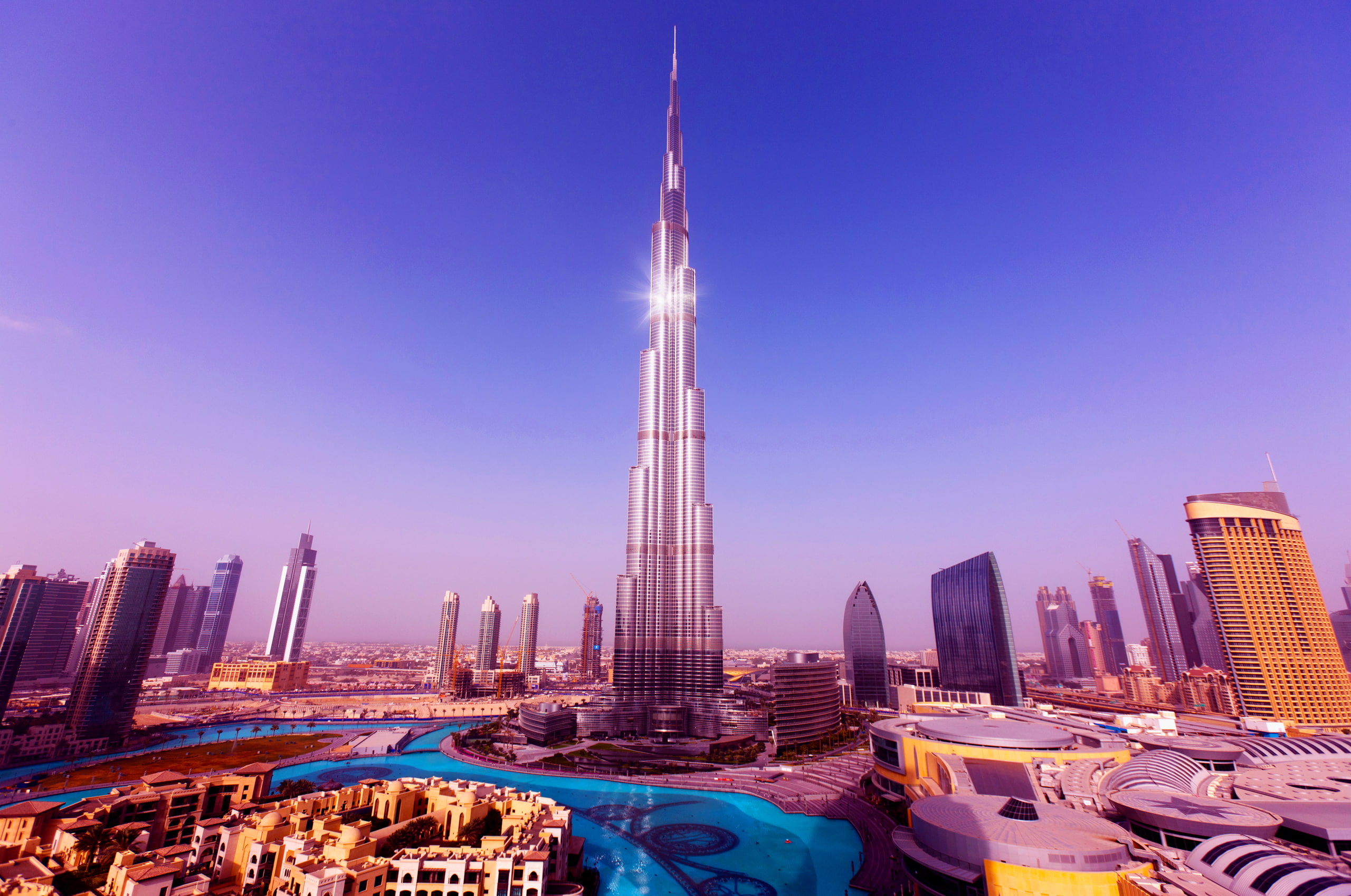 the city, tower, Dubai, 163 floors, Burj Khalifa, 828 meters