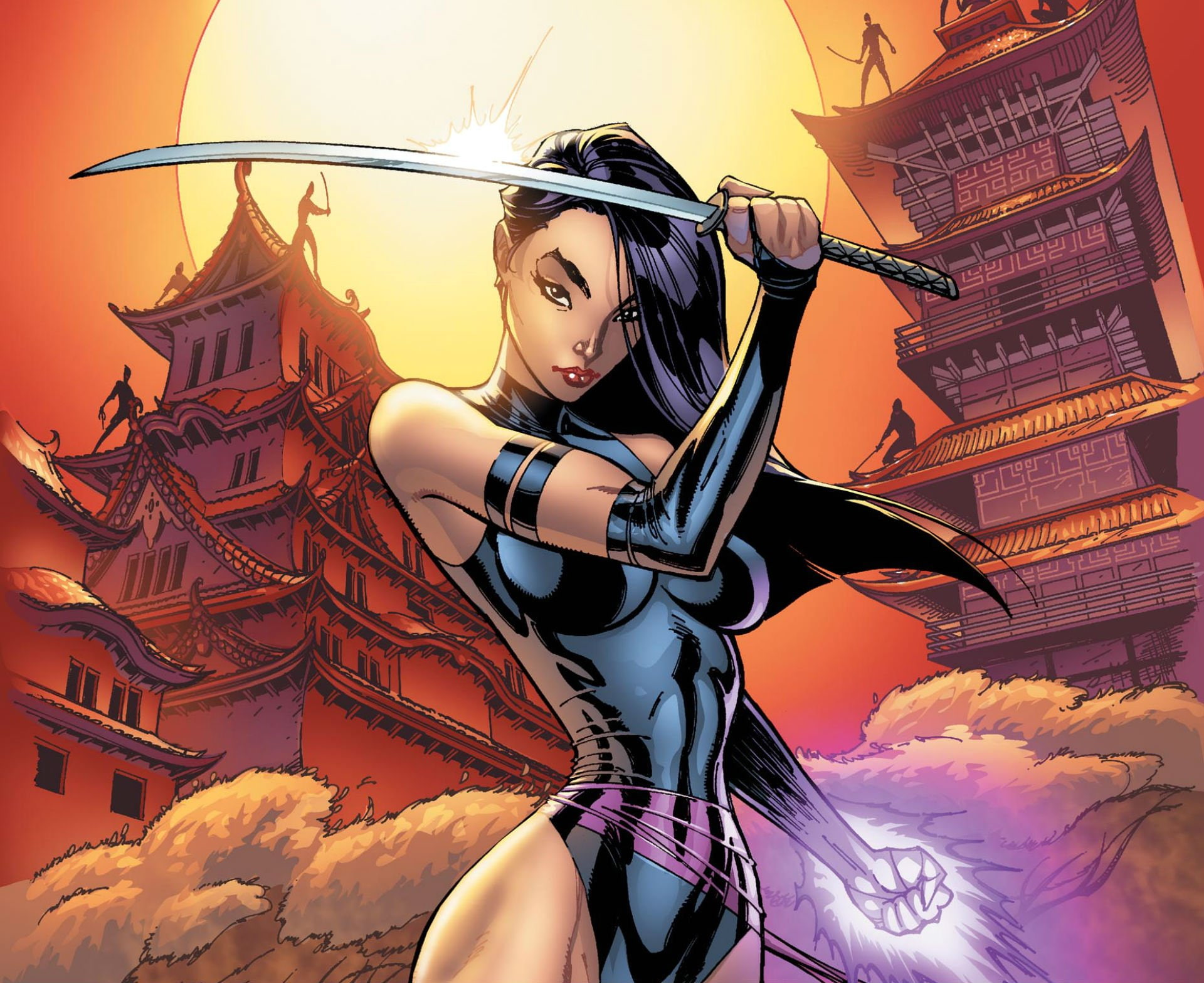 babe, fantasy, marvel, psylocke, sexy, warrior, x-men, xmen