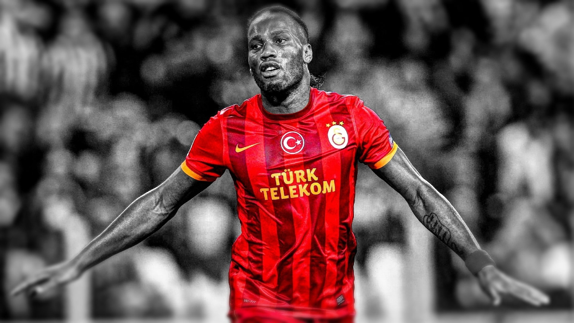 soccer didier drogba galatasaray sk, one person, adult, clothing