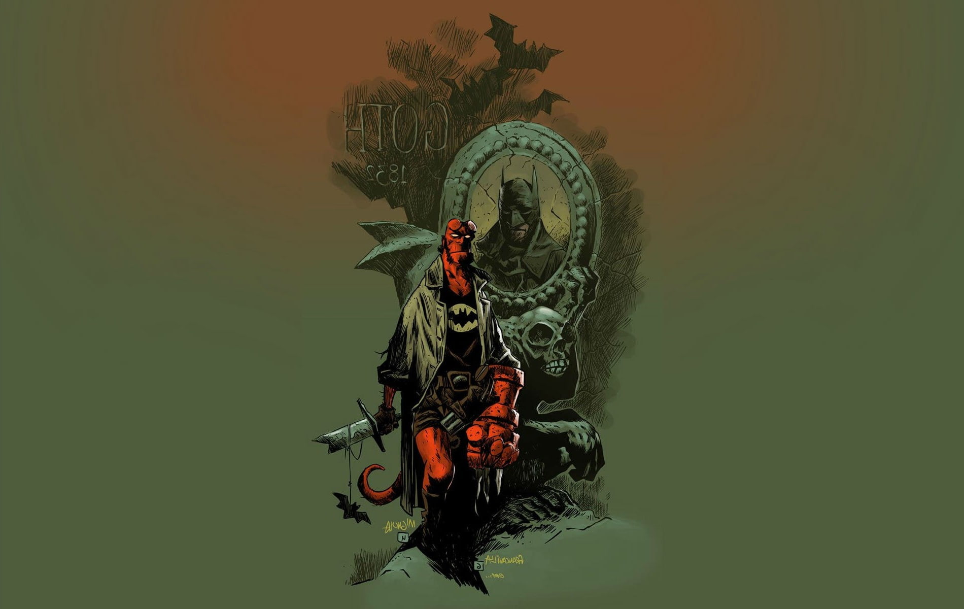 batman hellboy