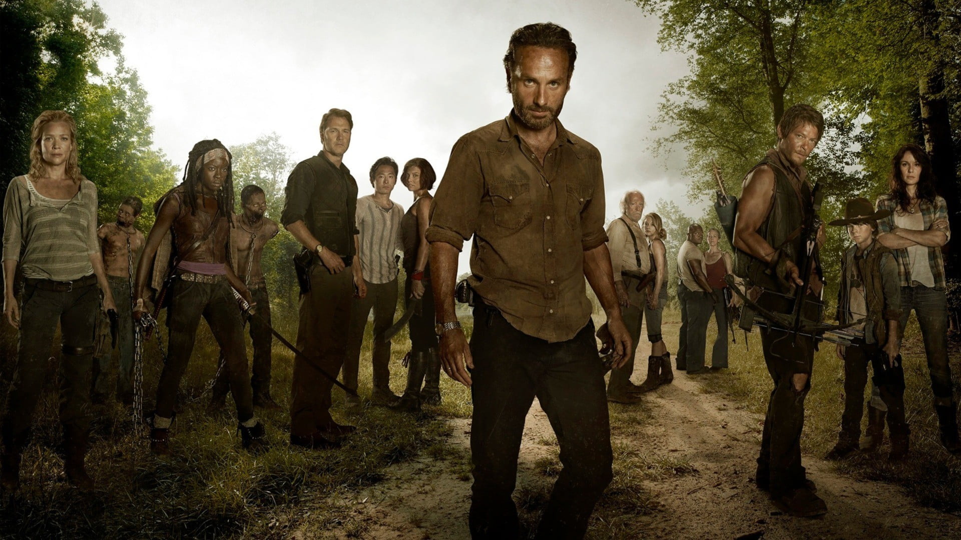 untitled, The Walking Dead, Rick Grimes, Michonne, Daryl Dixon