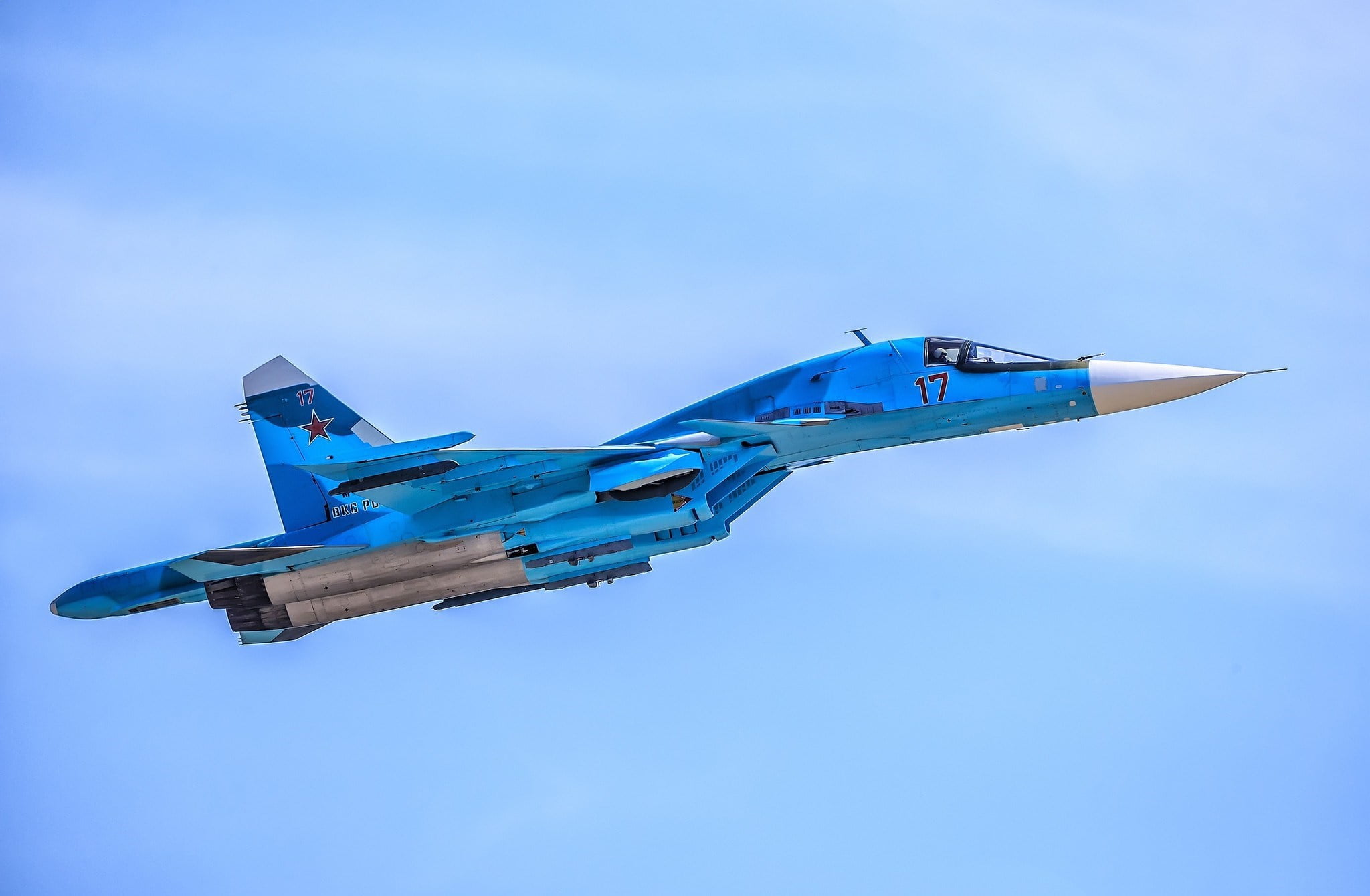 flight, duck, fighter-bomber, SU-34, supersonic, multifunction