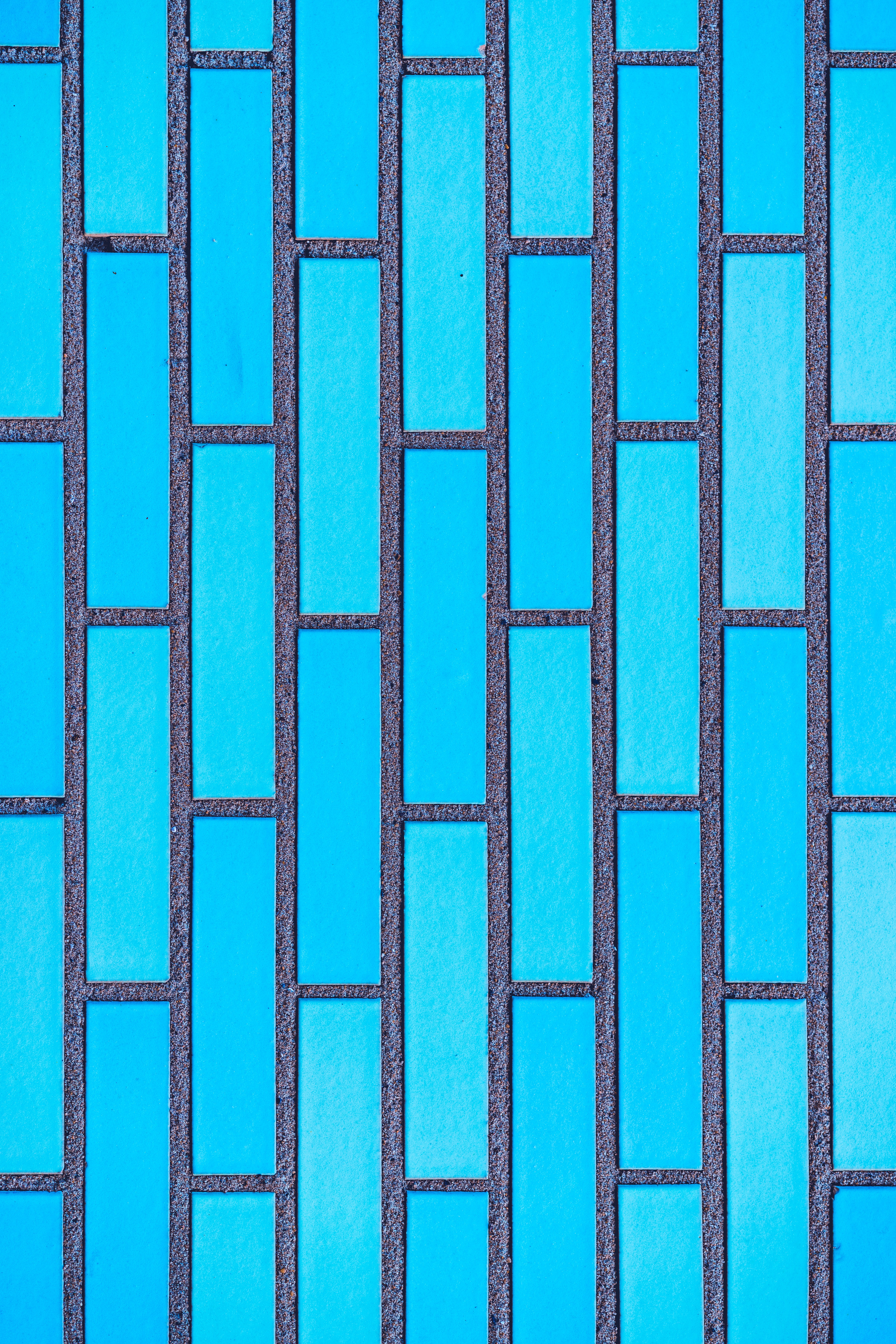 wall, brick, texture, blue