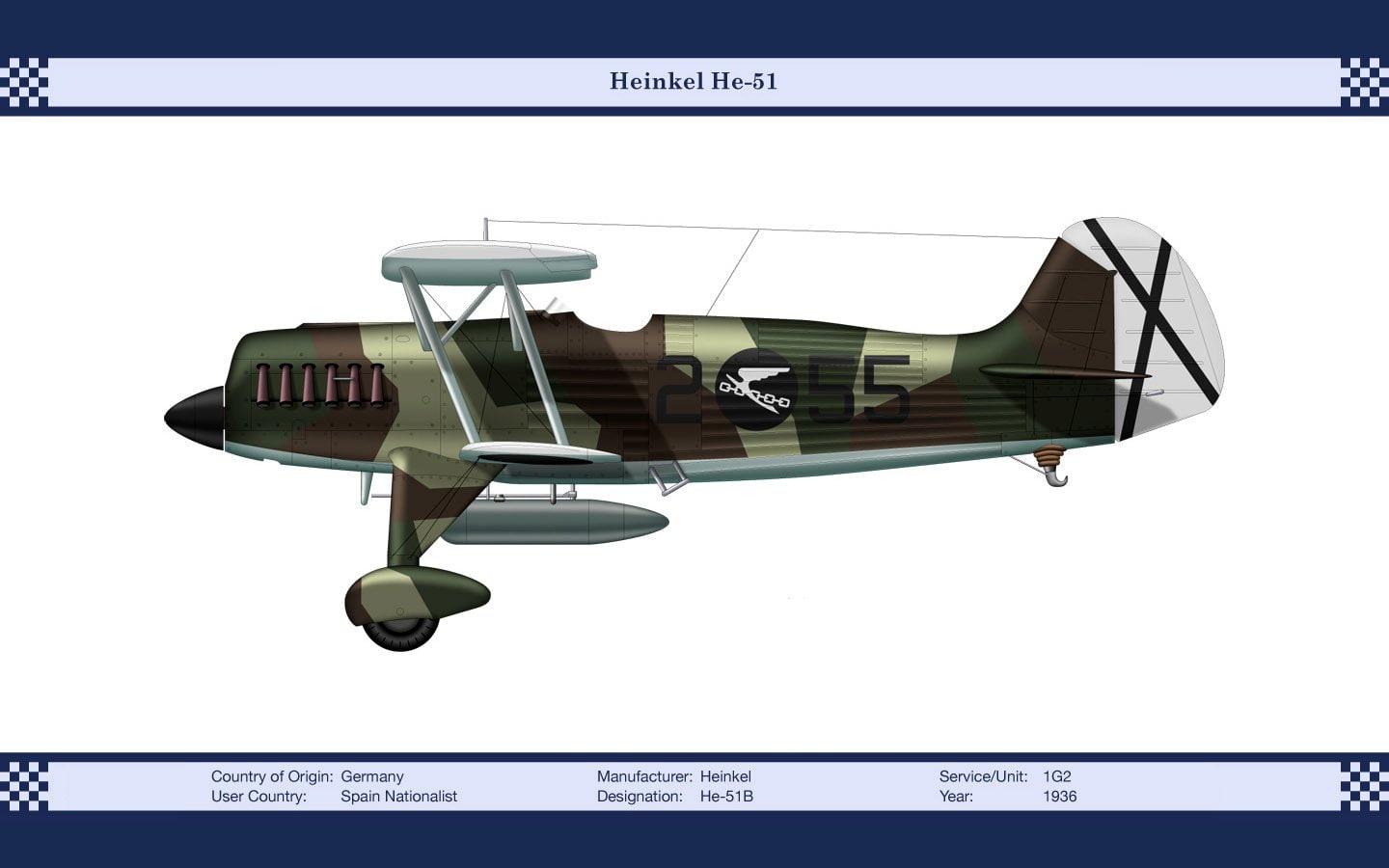 Military Aircrafts, Heinkel He 51, Biplane, communication, transportation