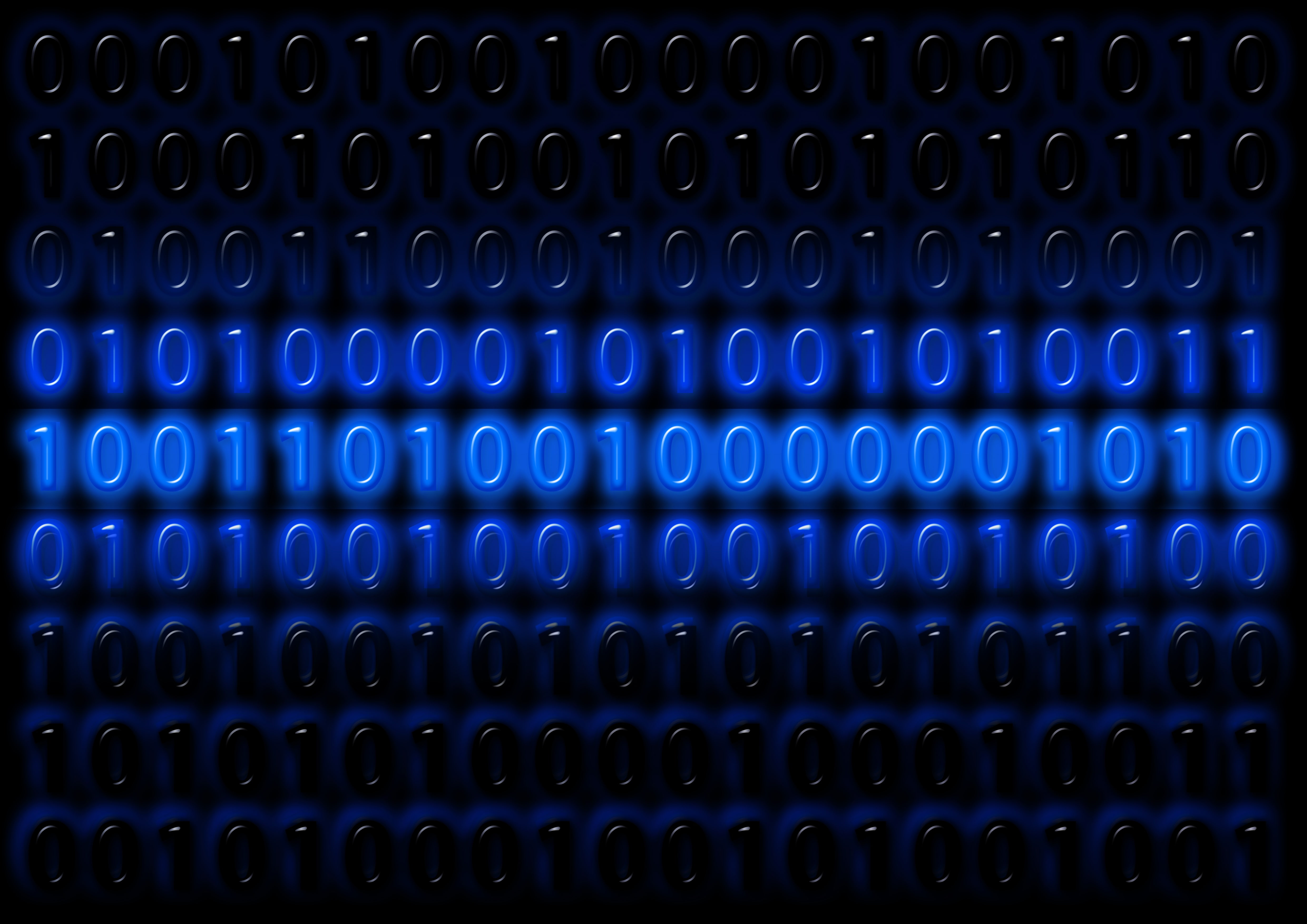 binary code, numbers, programming