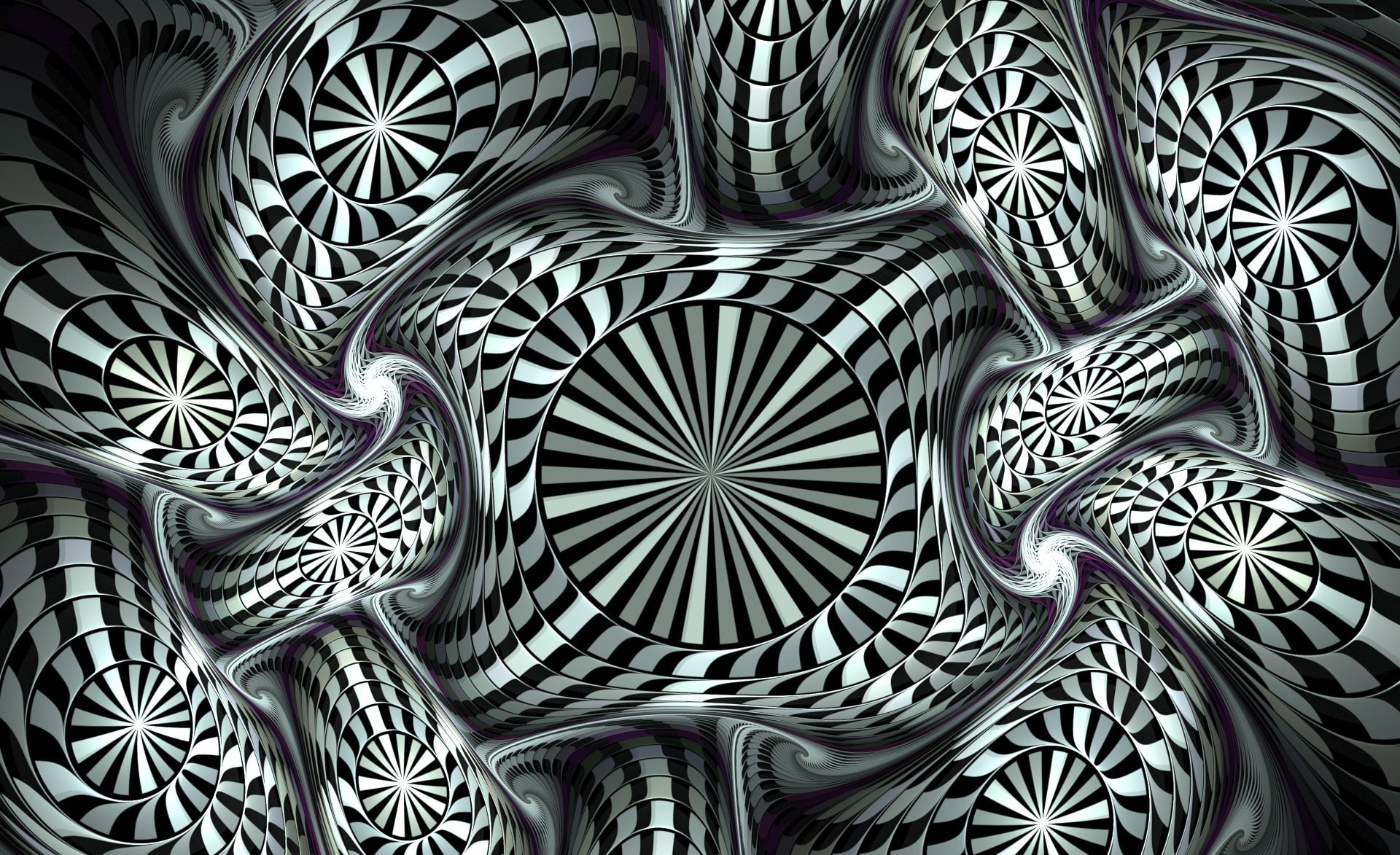 Pattern, Artistic, 3D, black, white