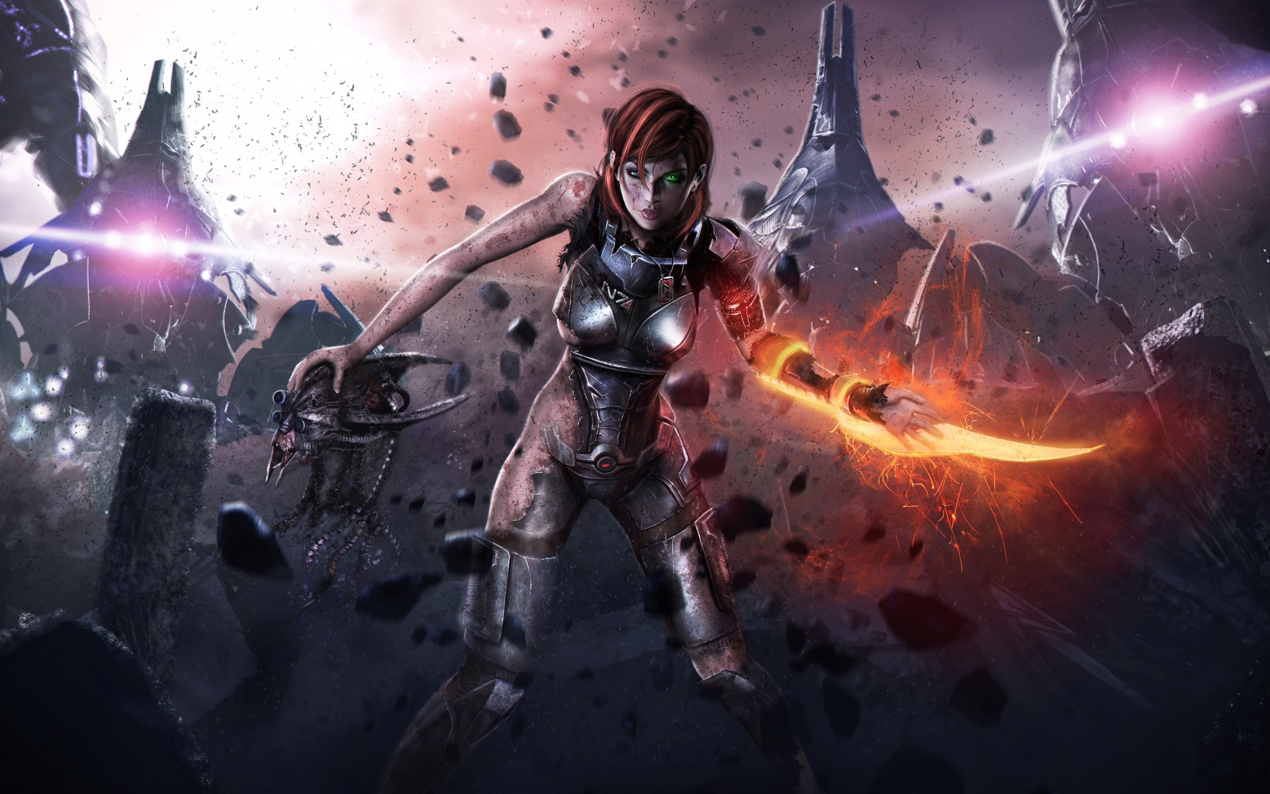 Mass Effect 3, Injured female soldier