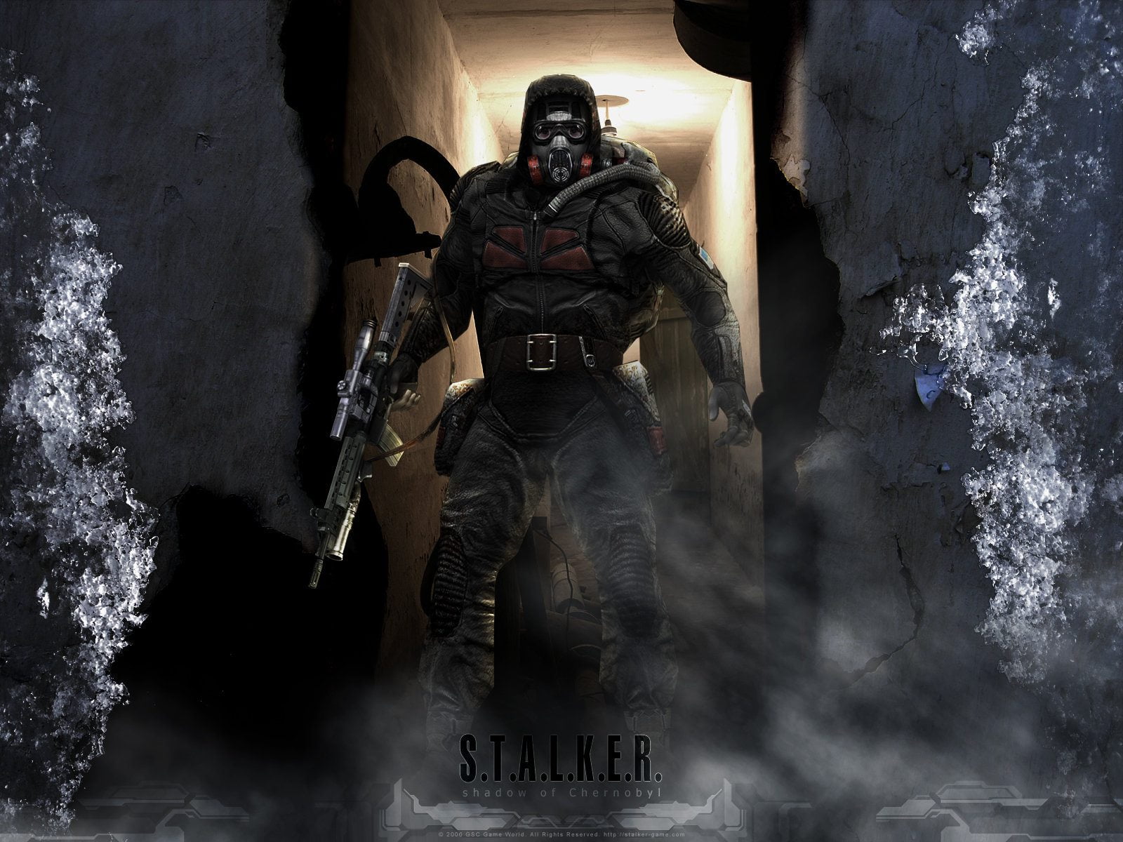 Stalker game digital wallpaper, protection, machine, gas mask