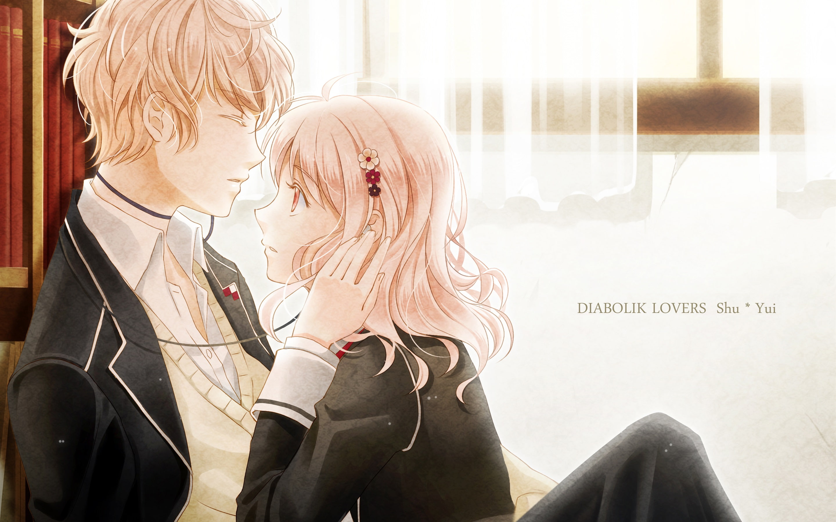 Diabolik Lovers, anime girl and boy