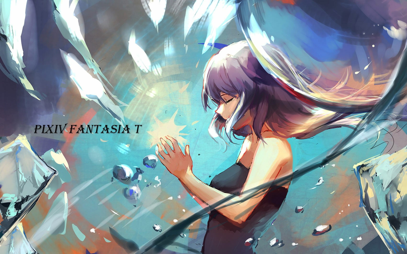 Pixiv Fantasia T illustration, real people, women, one person