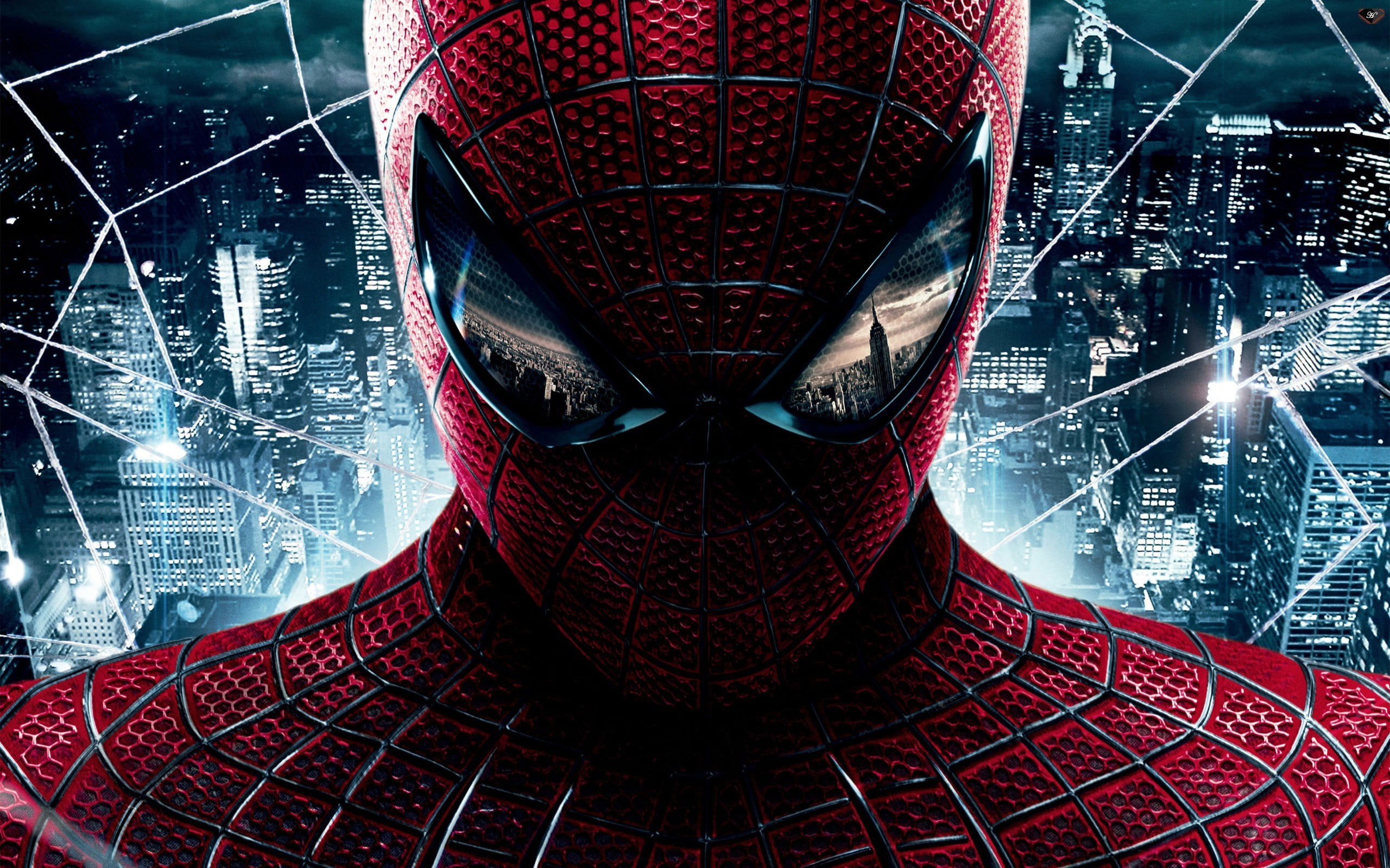 Marvel The Amazing Spider-Man digital wallpaper, red, one person