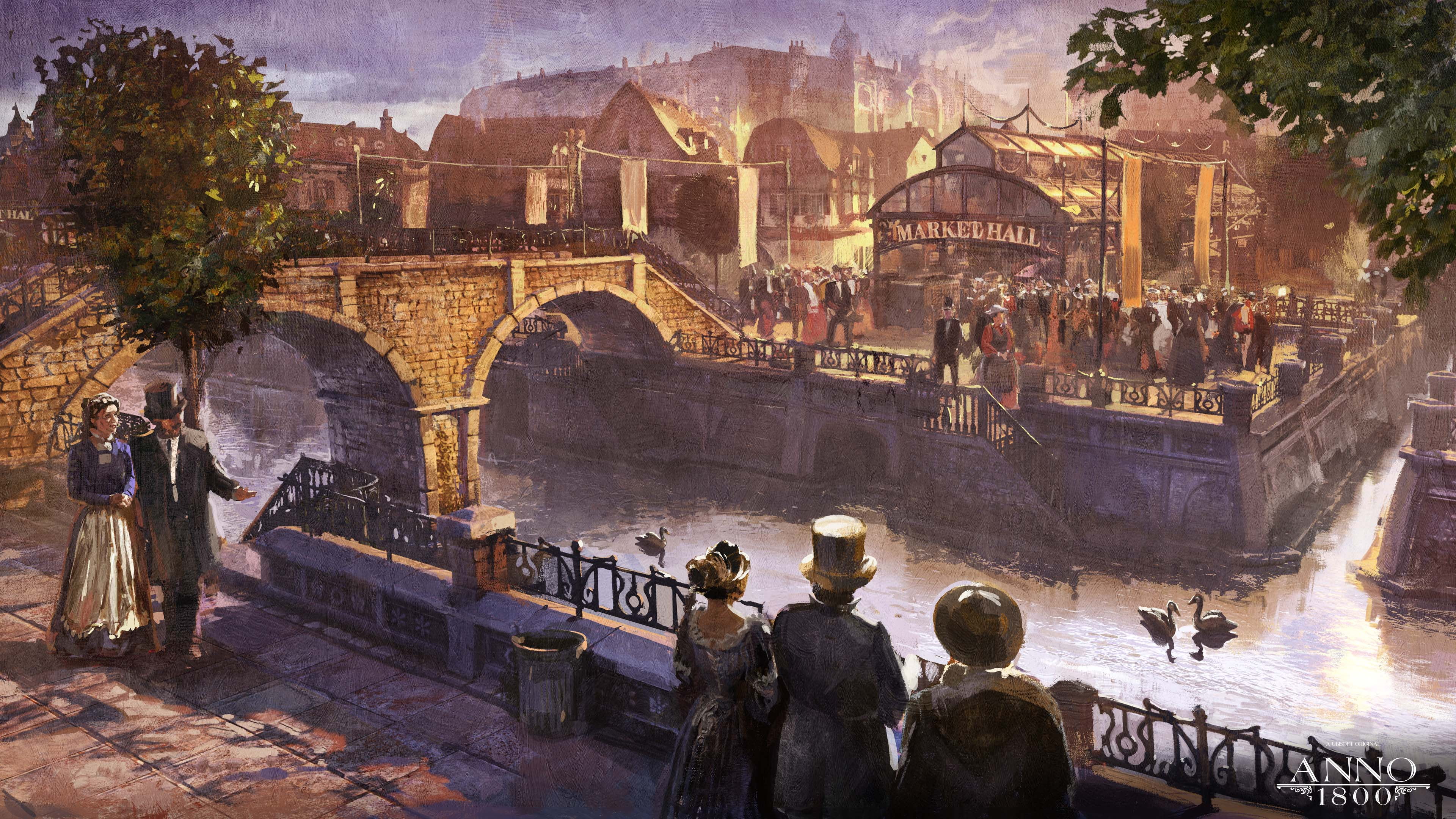 Free download | HD wallpaper: Anno 1800, 1800s, digital art, concept