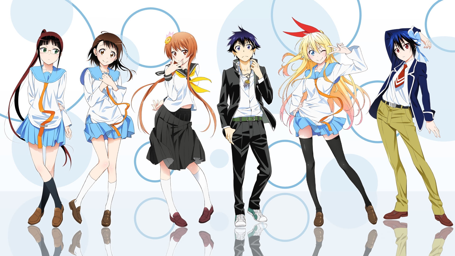 anime character wallpaper, Nisekoi, Belt, Boy, Chitoge Kirisaki