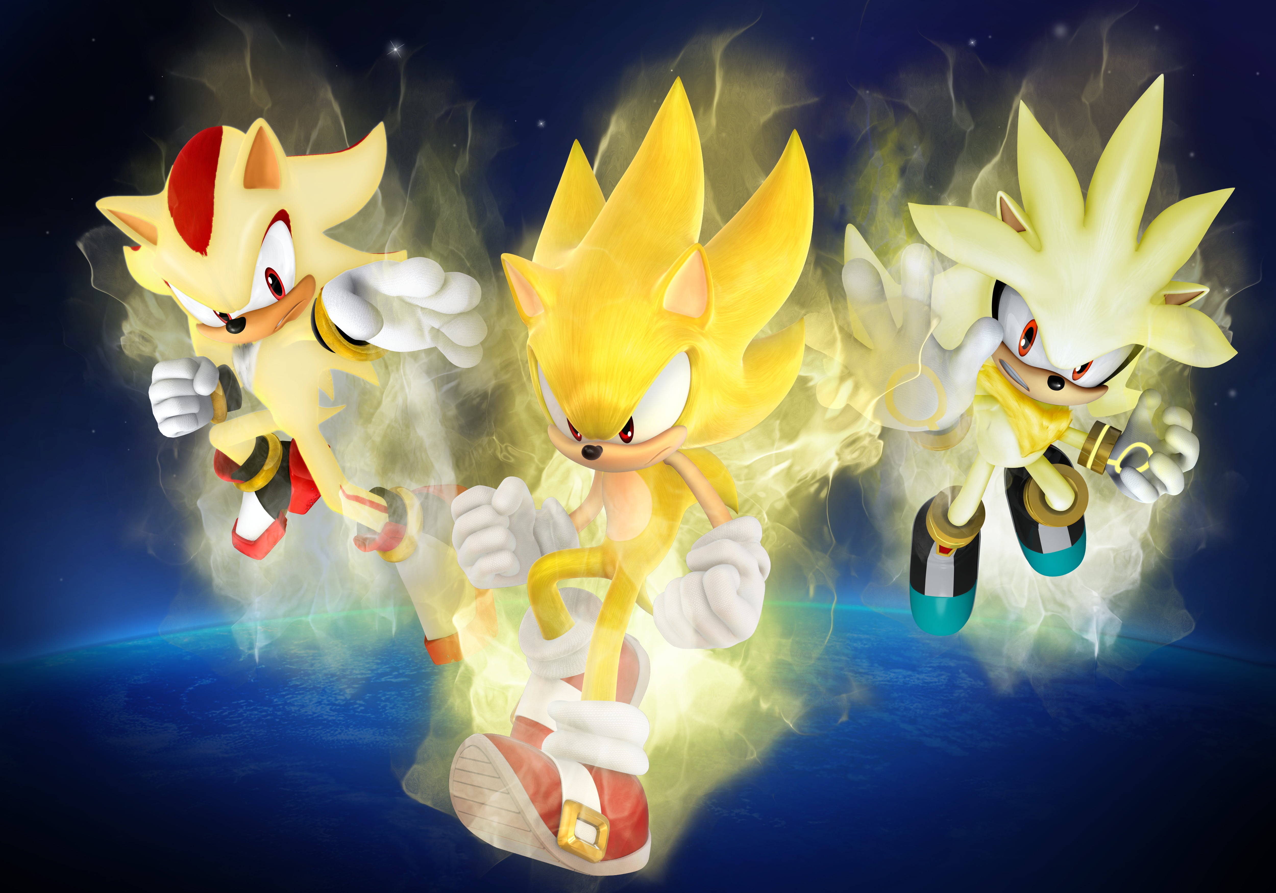Sonic, Sonic the Hedgehog (2006), Shadow the Hedgehog, Silver the Hedgehog
