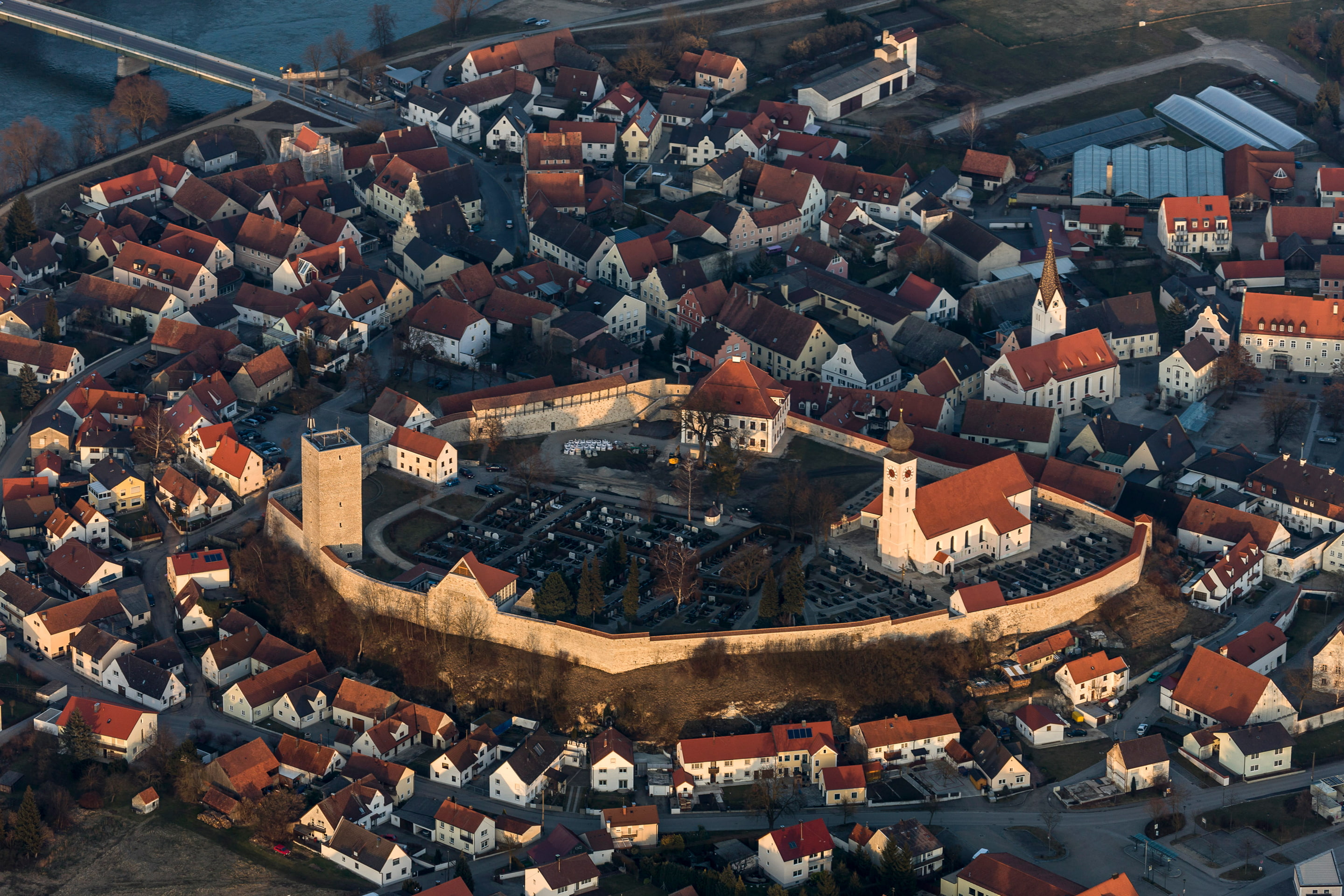 tower, home, Germany, Bayern, fortress, Foburg an der Donau