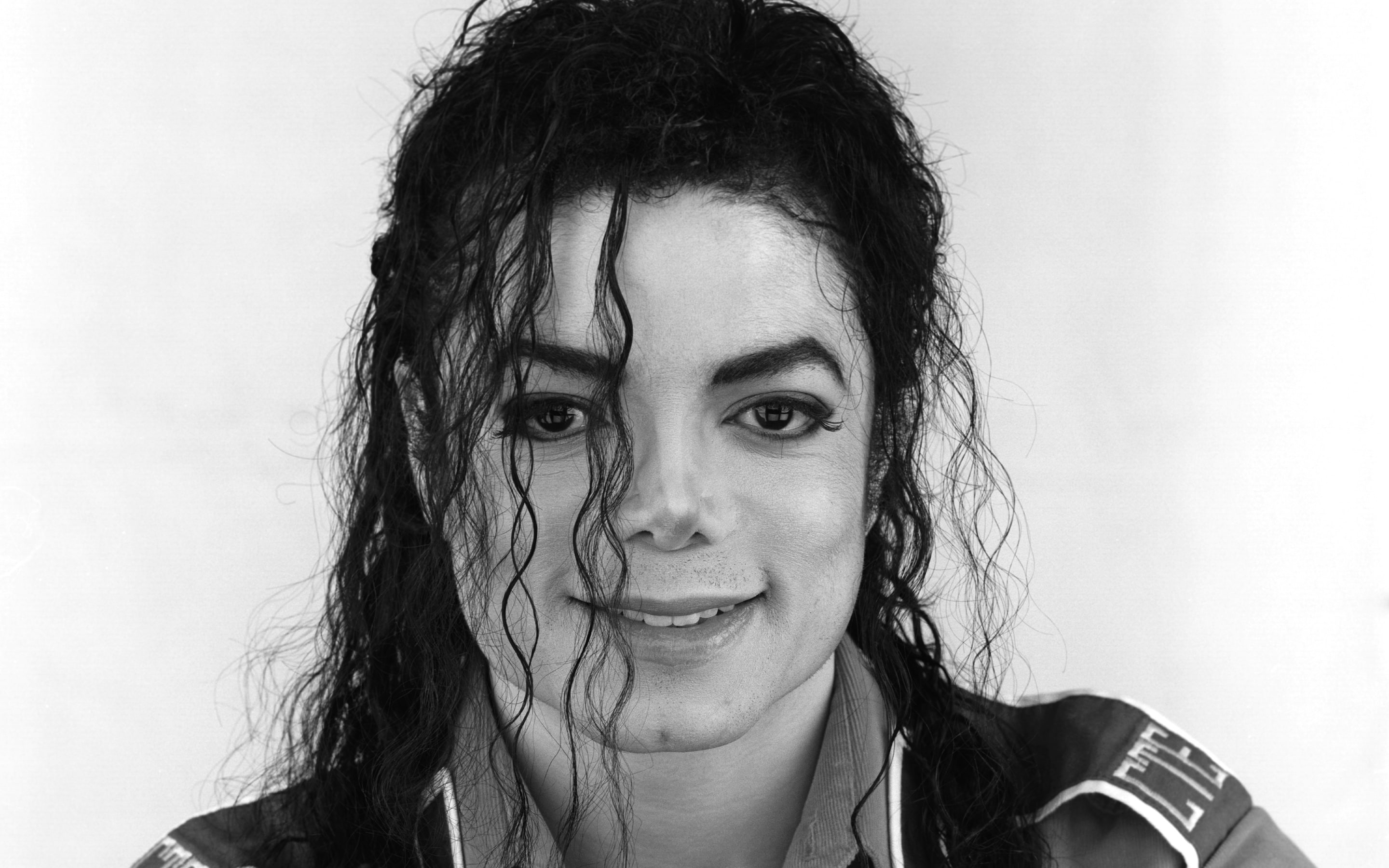 Michael Jackson 4K, portrait, headshot, one person, hair, hairstyle