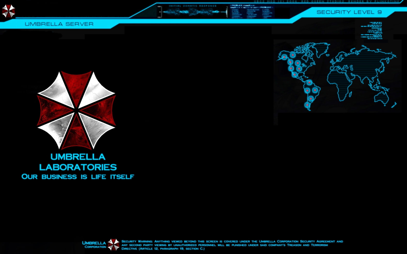 resident evil umbrella corp 1680x1050  Video Games Resident Evil HD Art