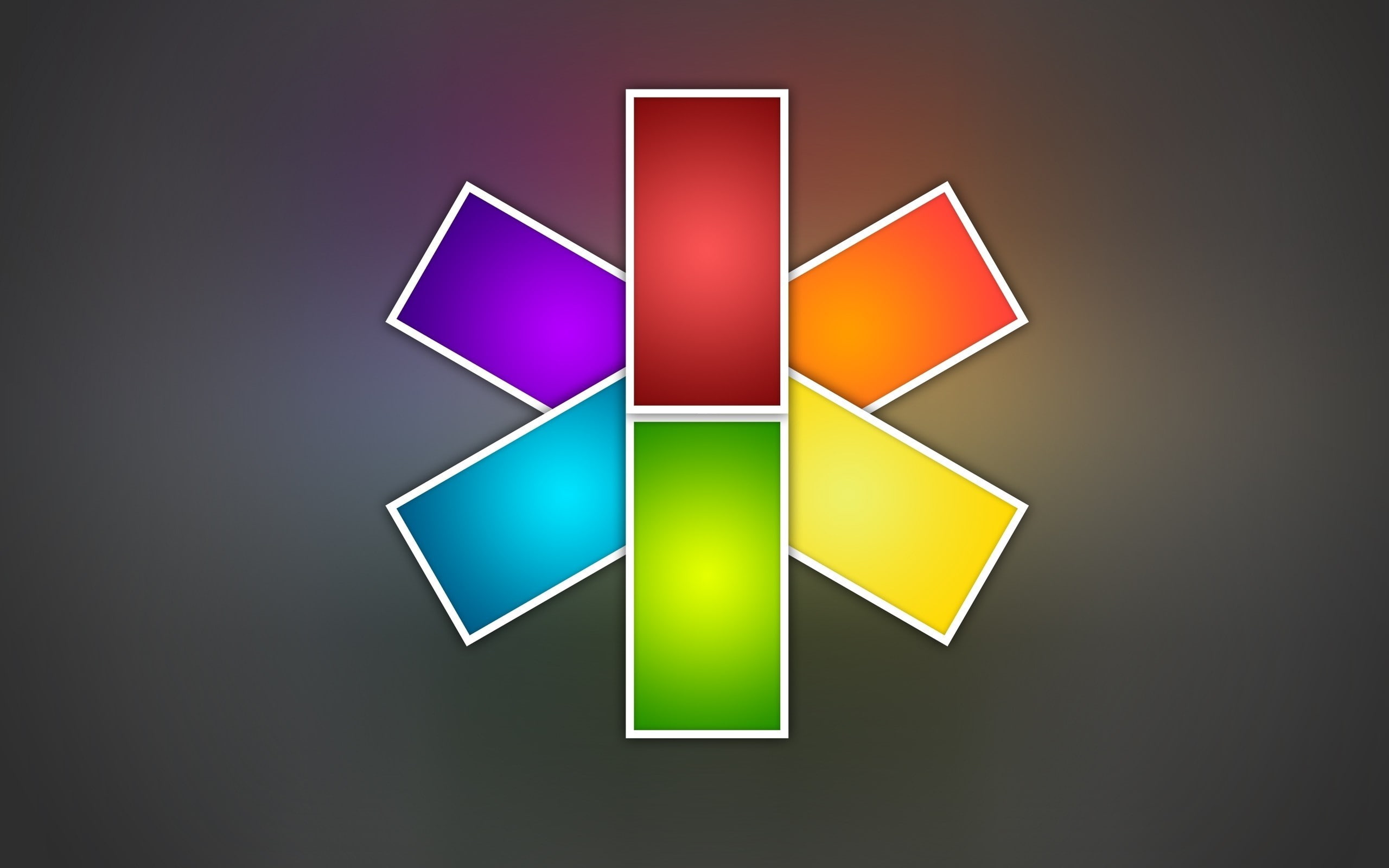 Shape, Square, Multi-colored, multi colored, studio shot, gray