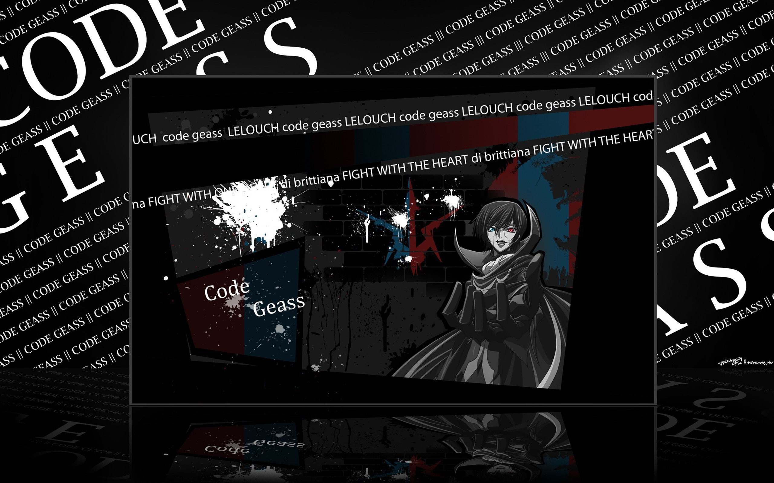 code geass, technology, communication, text, western script