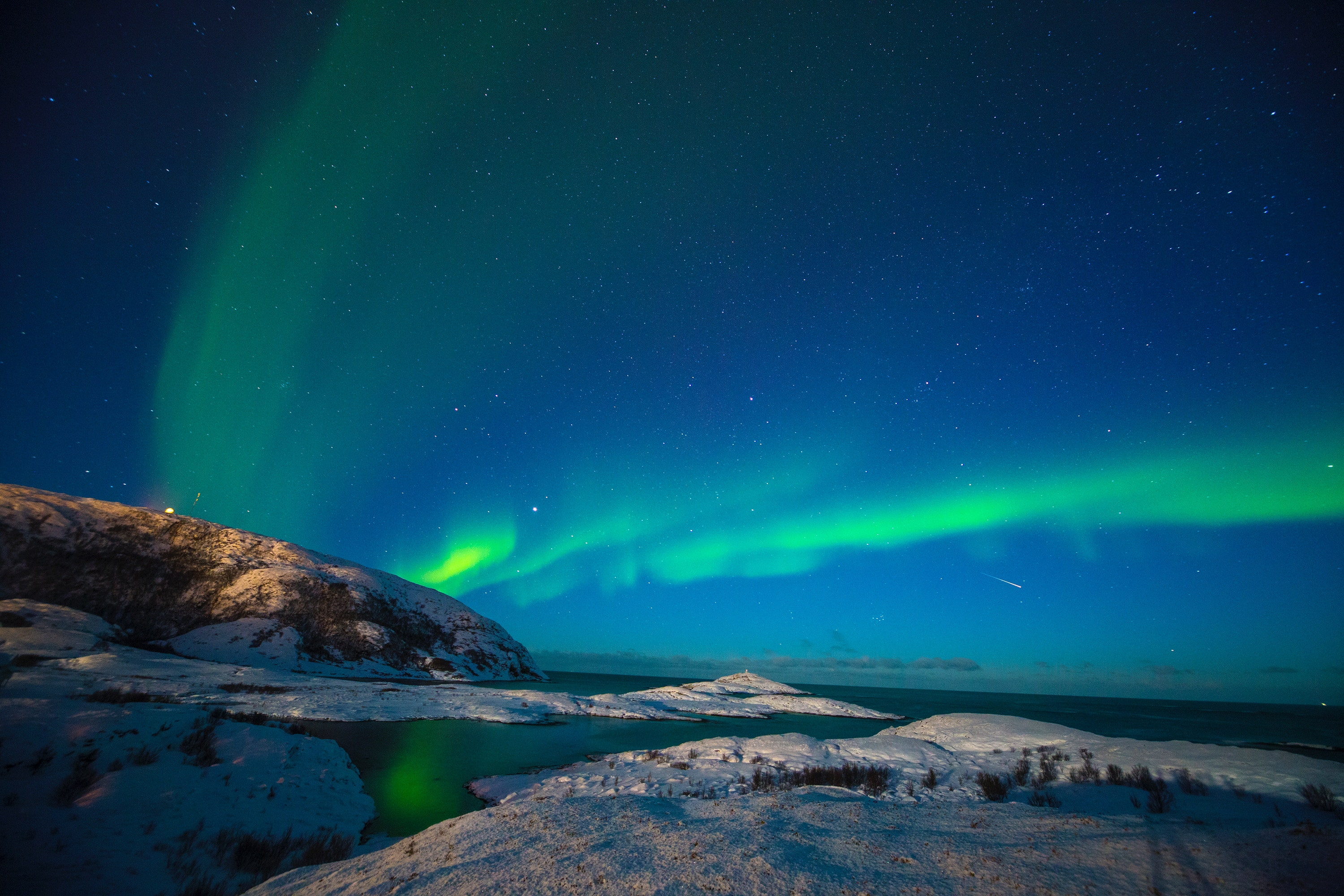 Aurora Borealis, Norway, Starry sky, Northern Lights