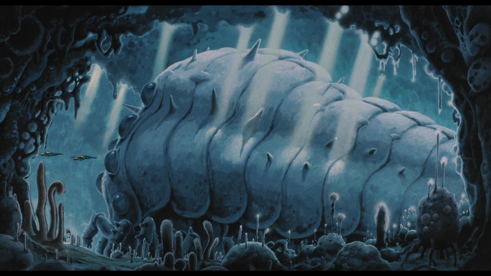 paintings hayao miyazaki bugs artwork nausicaa of the valley of the wind 1920x1080  Animals Bugs HD Art