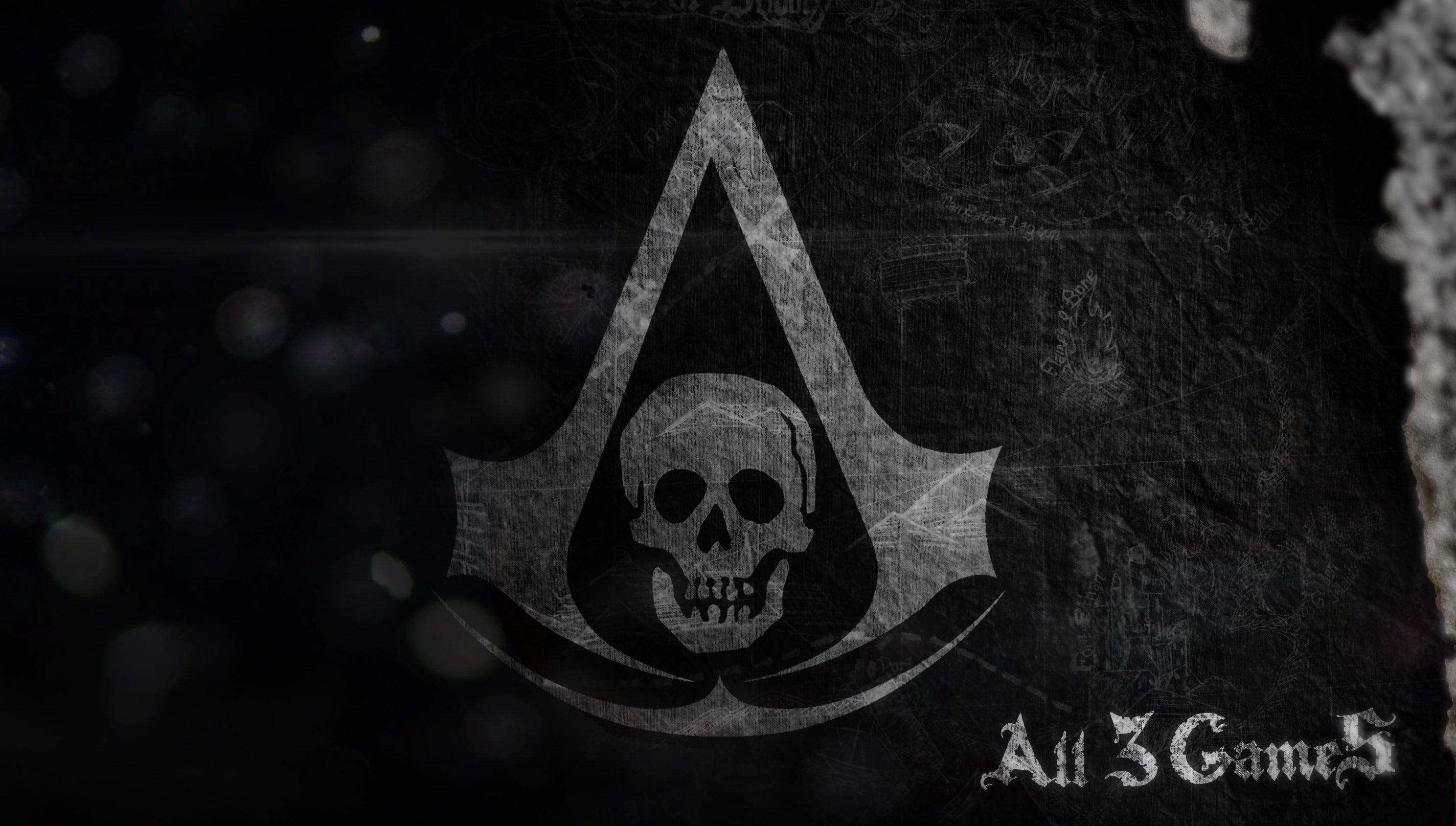 Assassin's Creed logo, skull, flag, symbol, assassins, Assassin’s Creed IV: Black Flag
