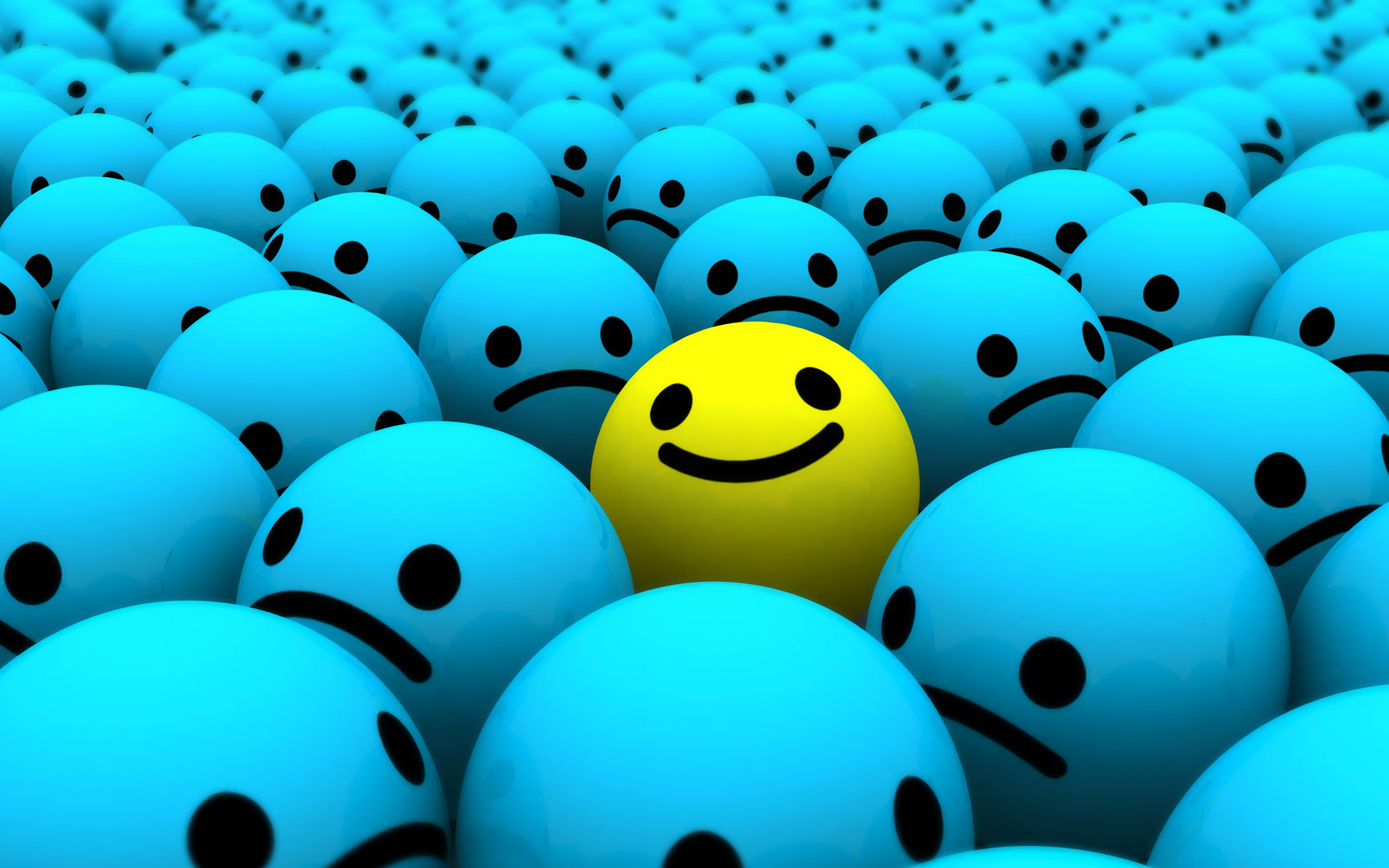 blue and yellow emoji digital wallpaper, Be different, Smilies