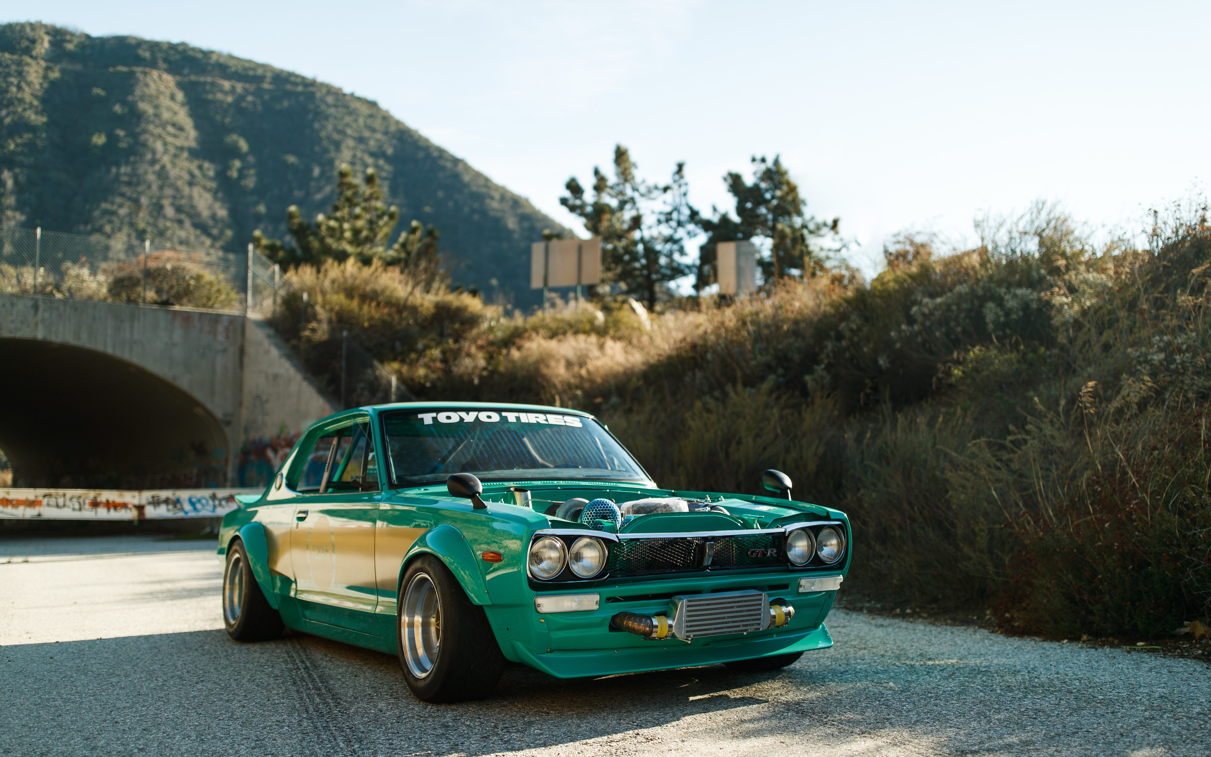 Free download | HD wallpaper: Nissan Skyline C10, teal, JDM, Stance ...