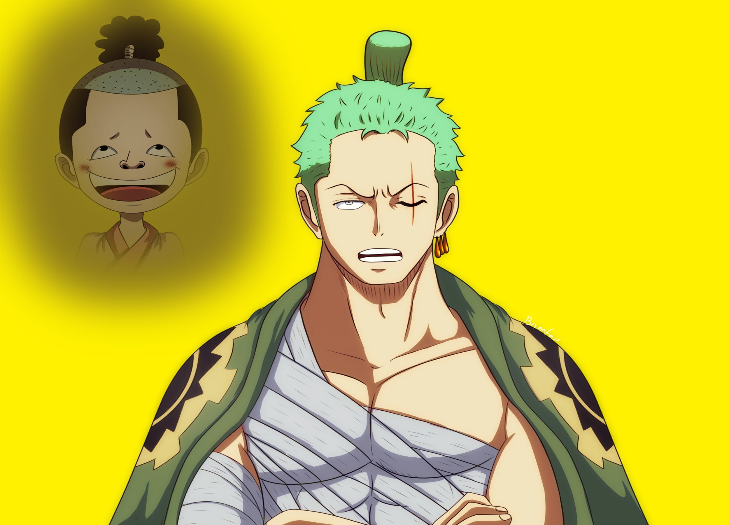One Piece, Kozuki Momonosuke, Roronoa Zoro