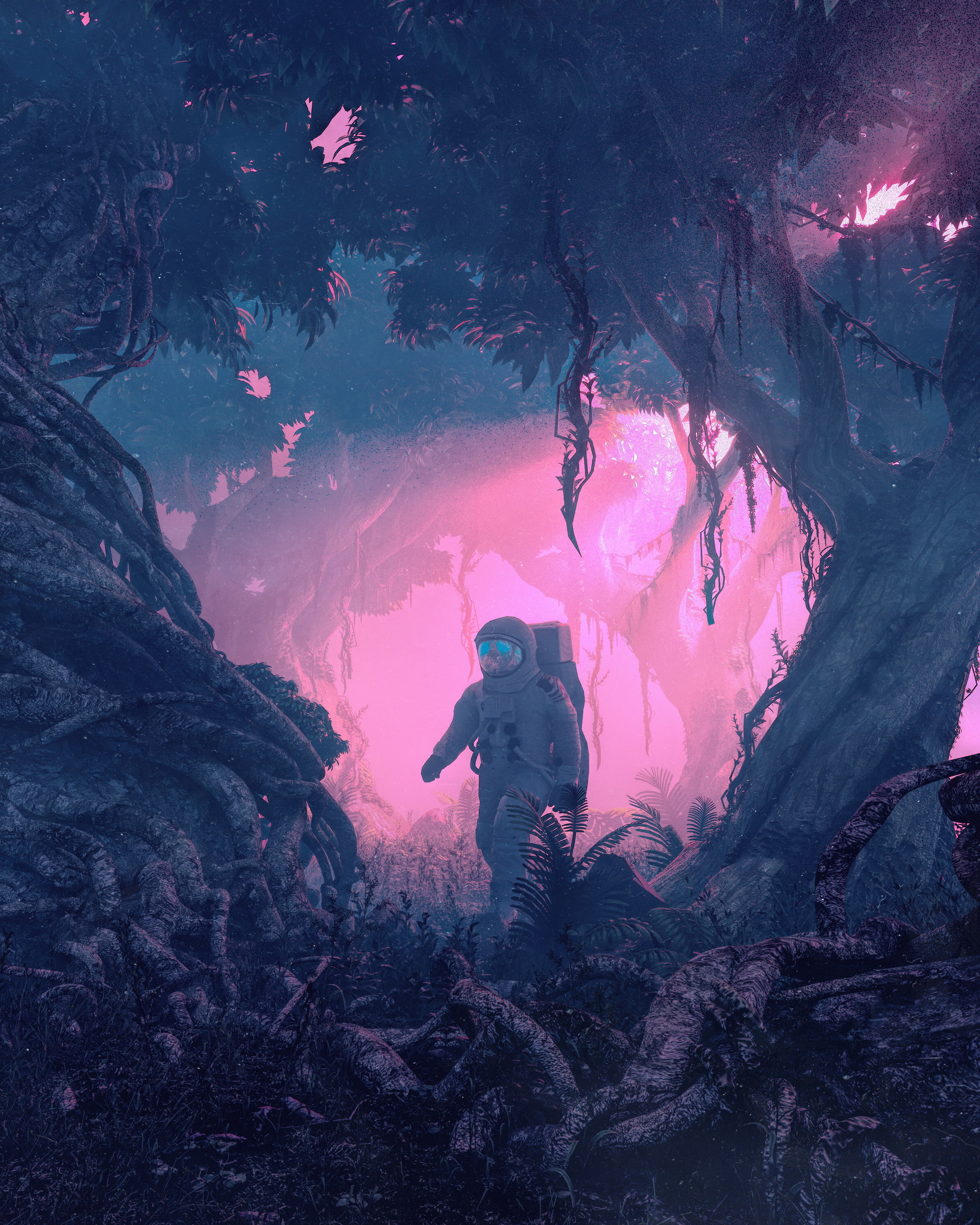 Free Download Hd Wallpaper Beeple Astronaut Spacesuit 3d Digital Art Artwork Jungle