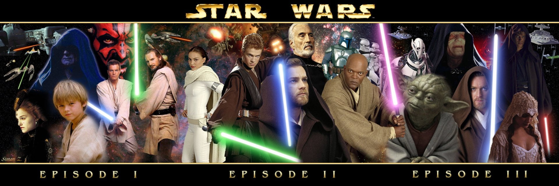 Star Wars, Anakin Skywalker, Blue Lightsaber, Count Dooku, Darth Maul