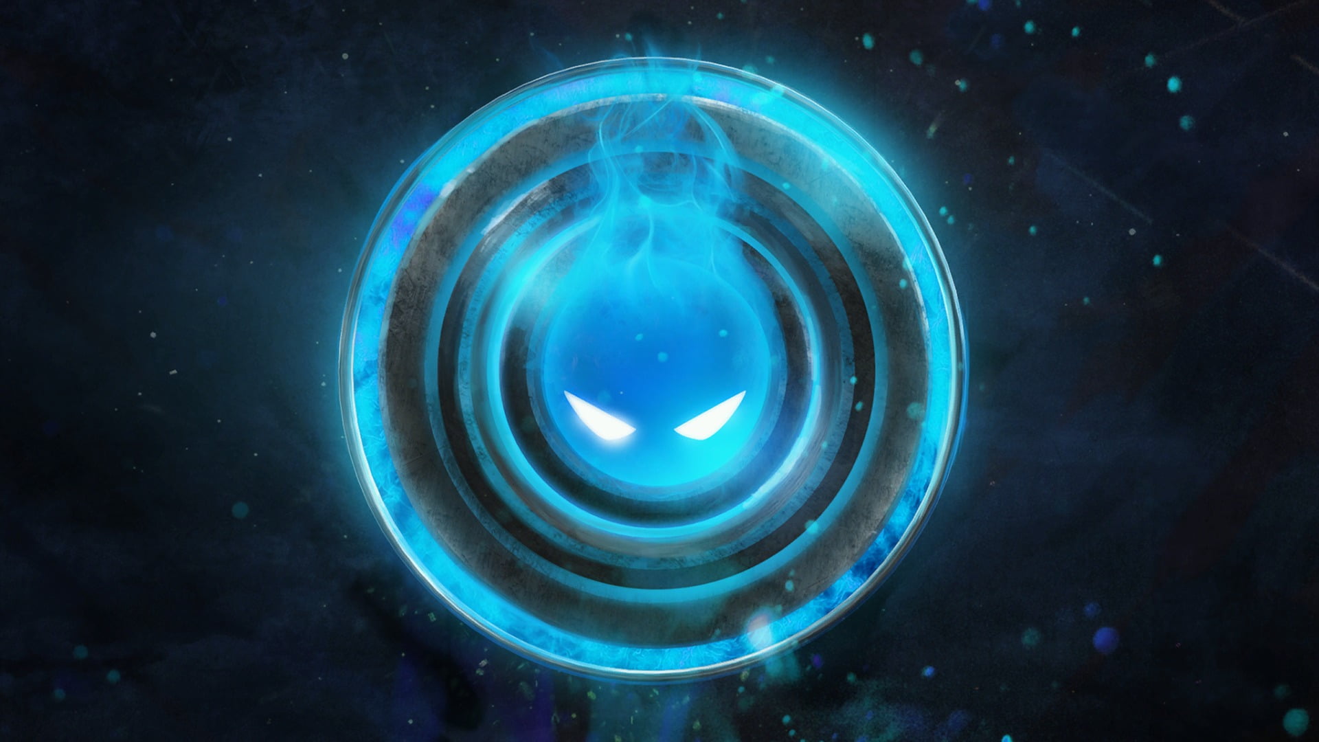 blue flames game wallpaper, Dota 2, Loading screen, space, star - space