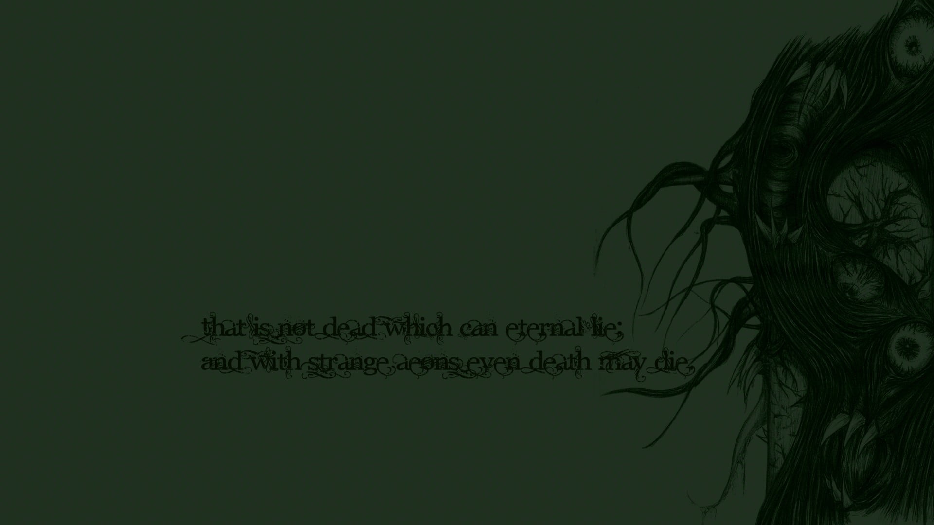 untitled, quote, Cthulhu, copy space, text, art and craft, communication