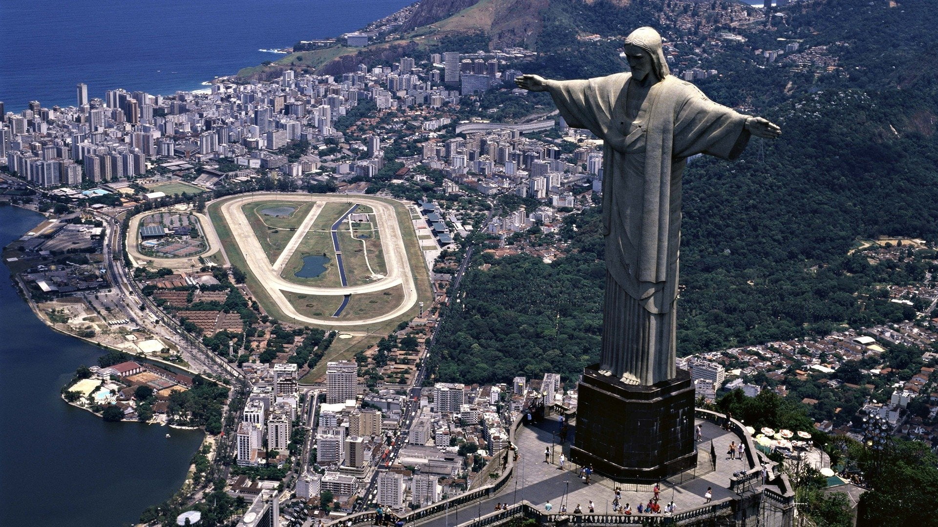 Christ the Redeemer, Rio, Religious, Building, Coast, Landscape