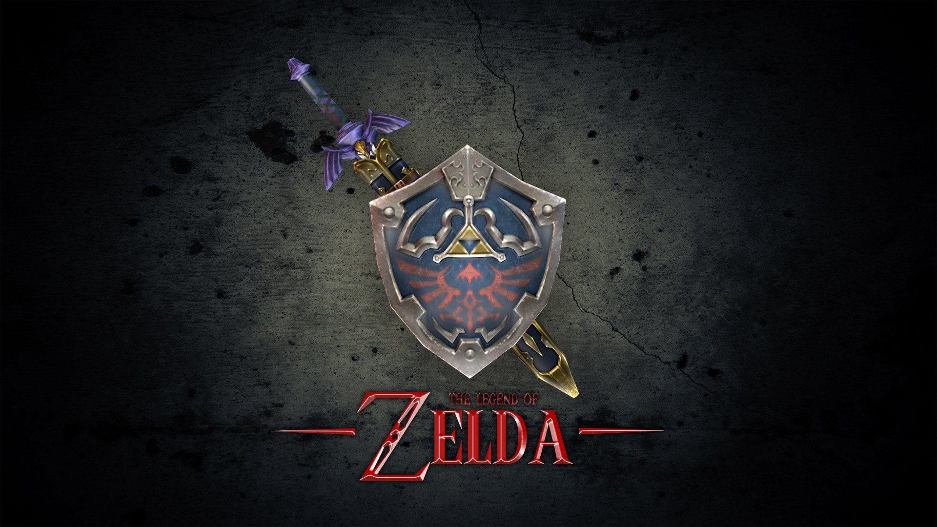 the legend of zelda nintendo master sword hylian shield, text