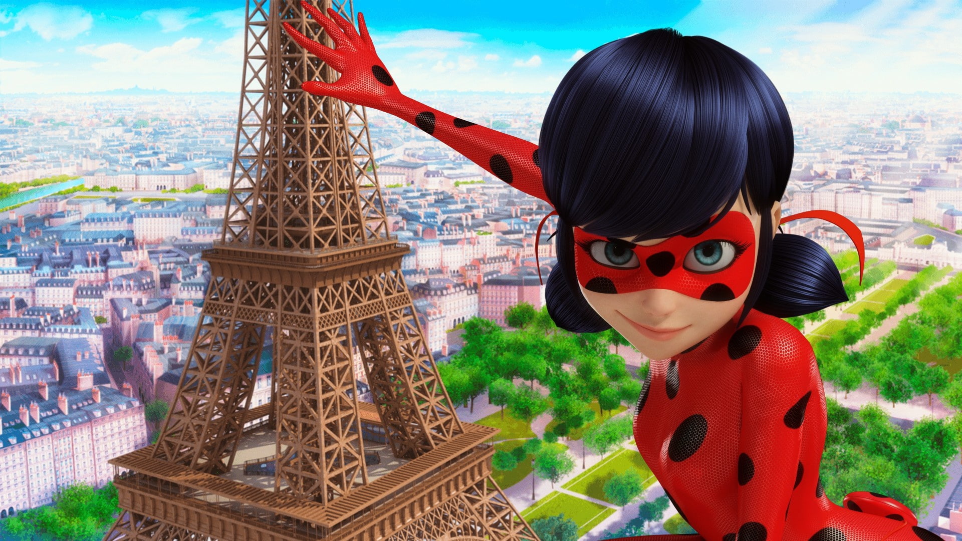 Paris, Hand, Park, Eiffel tower, Mask, Spot, Lady Bug