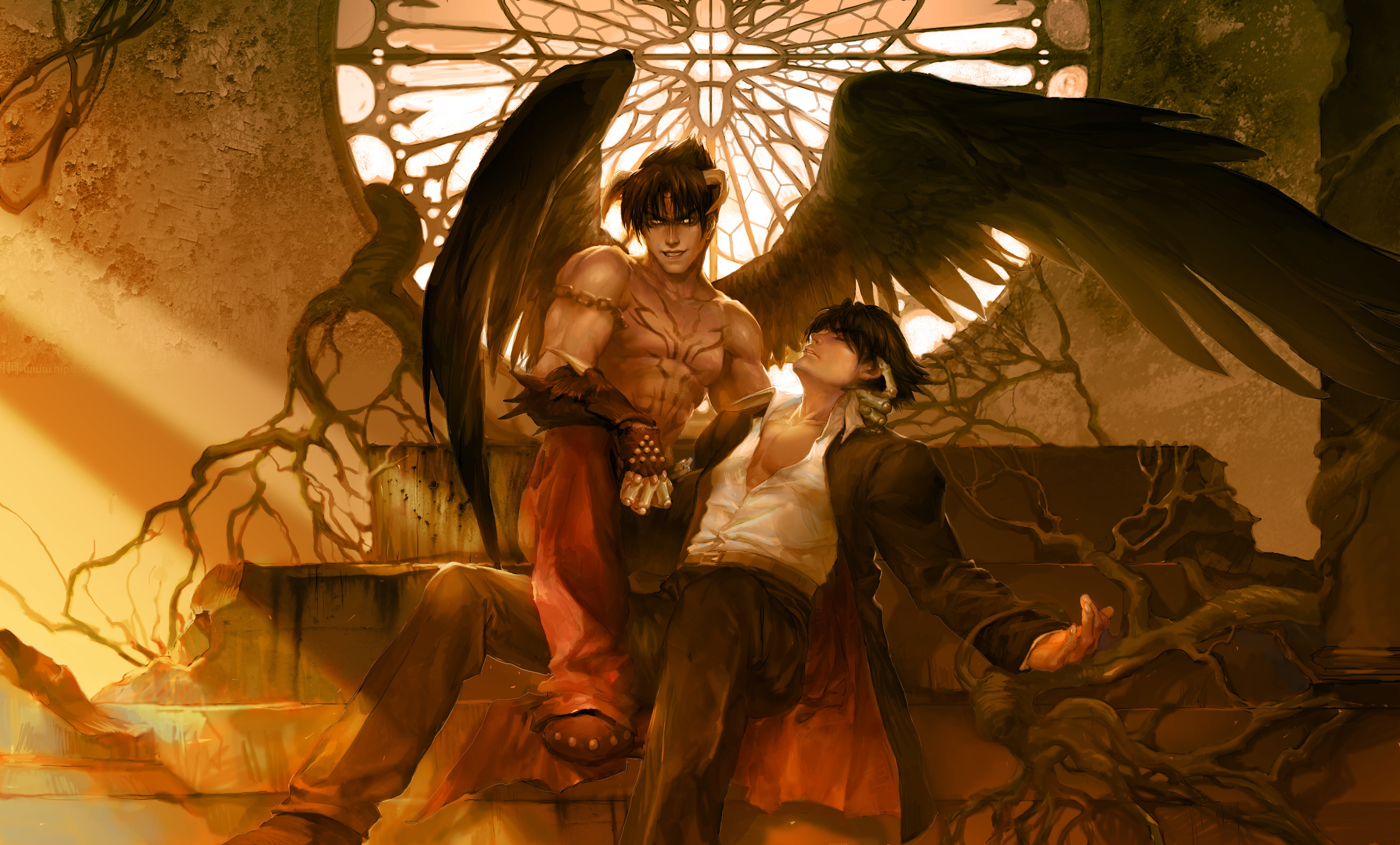 Неразумный ангел в танце с демоном 12. Devil Jin. Jin Kazama Devil. Jin Kazama 4.