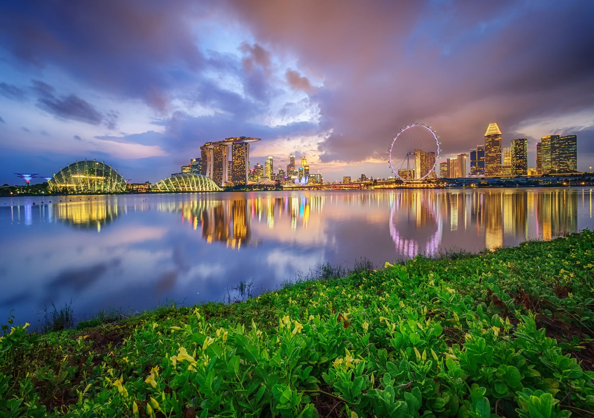 Cities, Singapore, Building, Marina Bay Sands, Reflection, Skyscraper