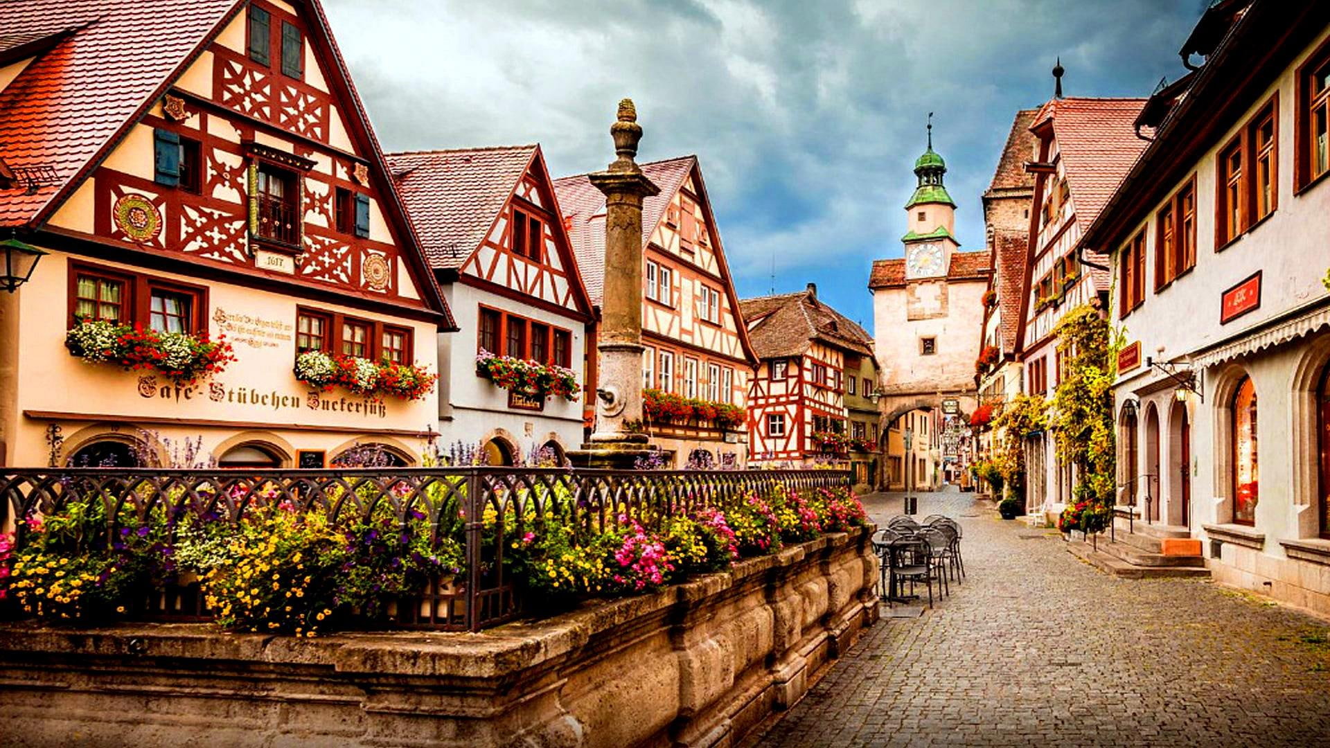 little town, germany, rothenburg, houses, europe, city